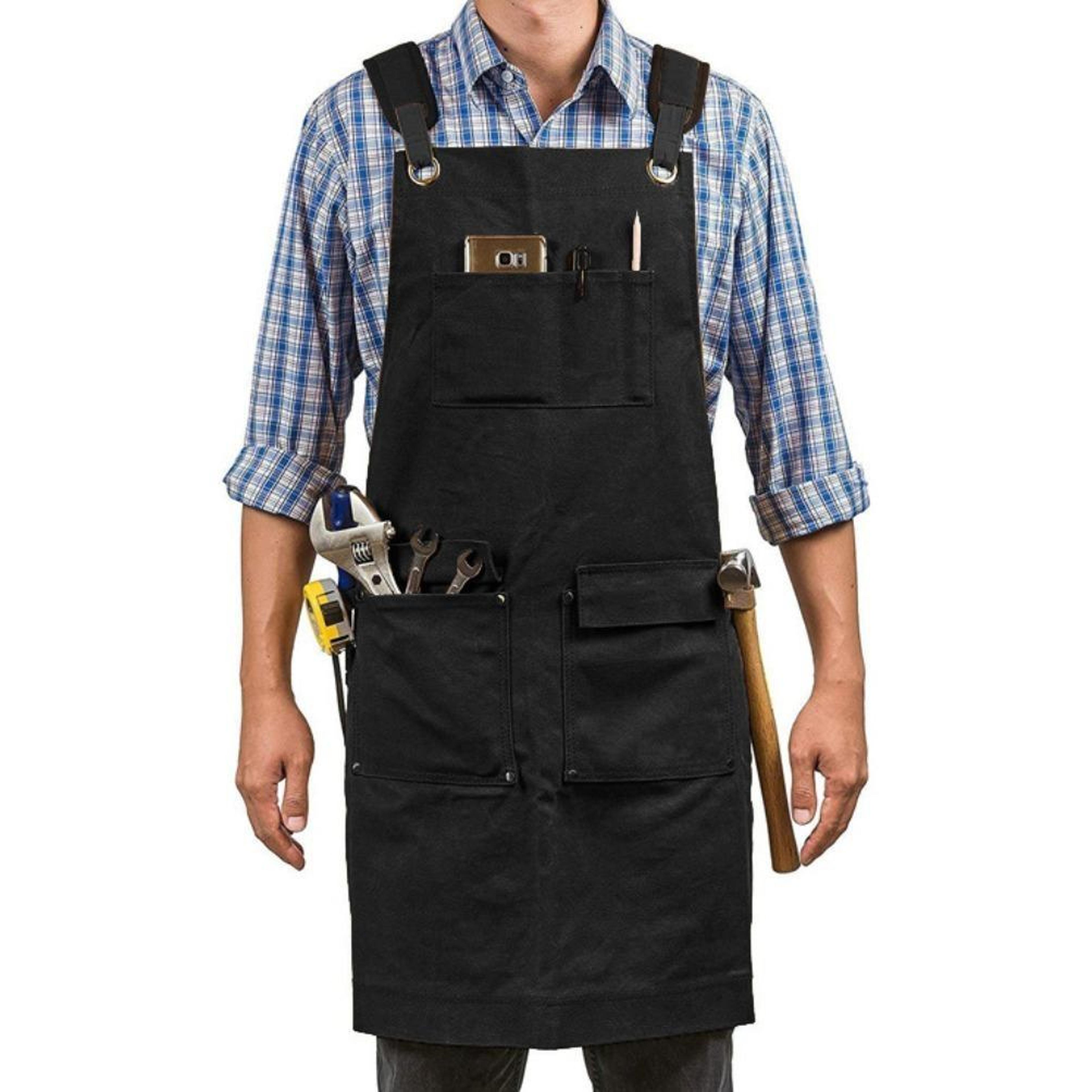 HeavyDuty Canvas Work Apron For Carpenters Electricians  Gardeners 7