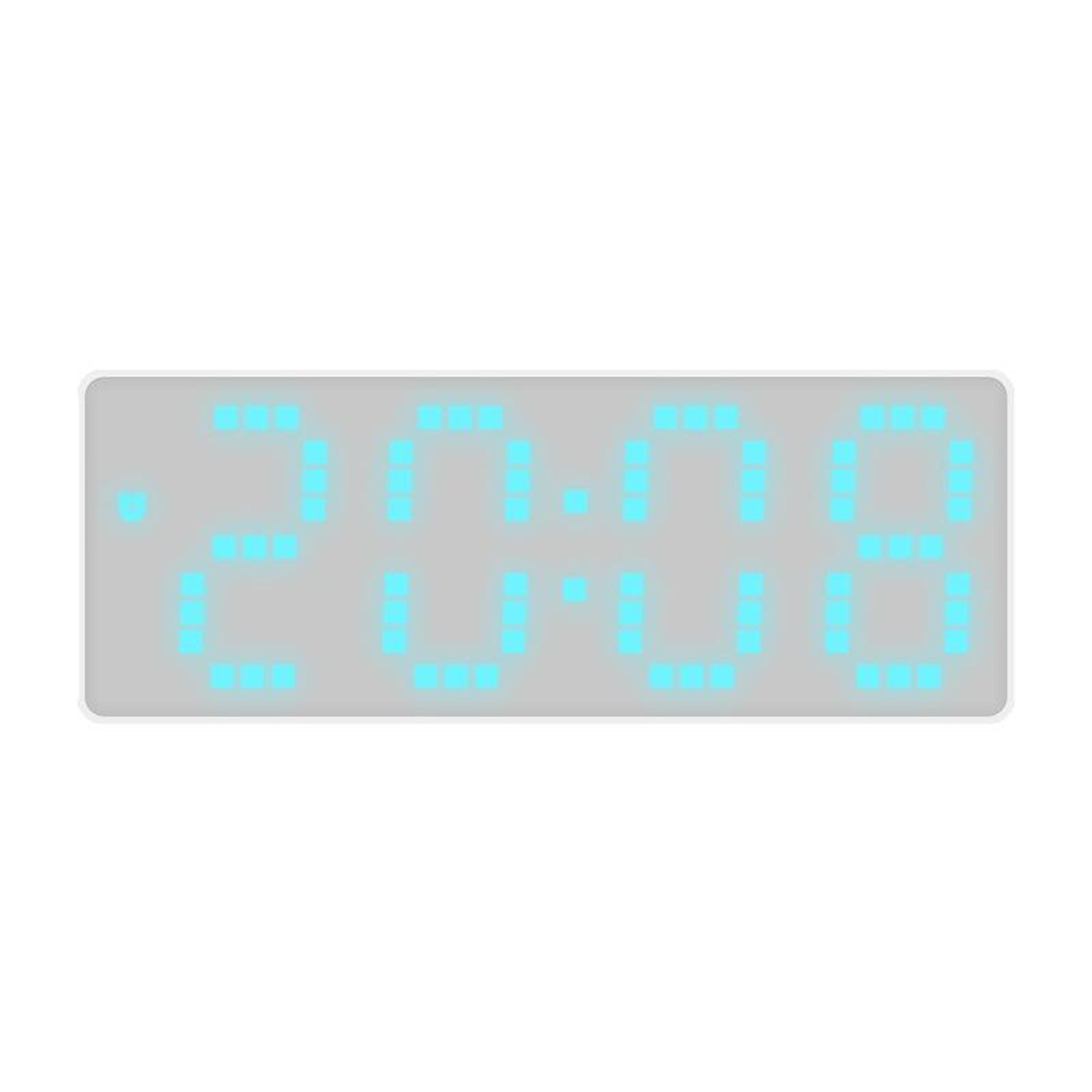 Smart LED Digital Alarm Clock With Voice Control Temperature Display  Adjustable Brightness 6