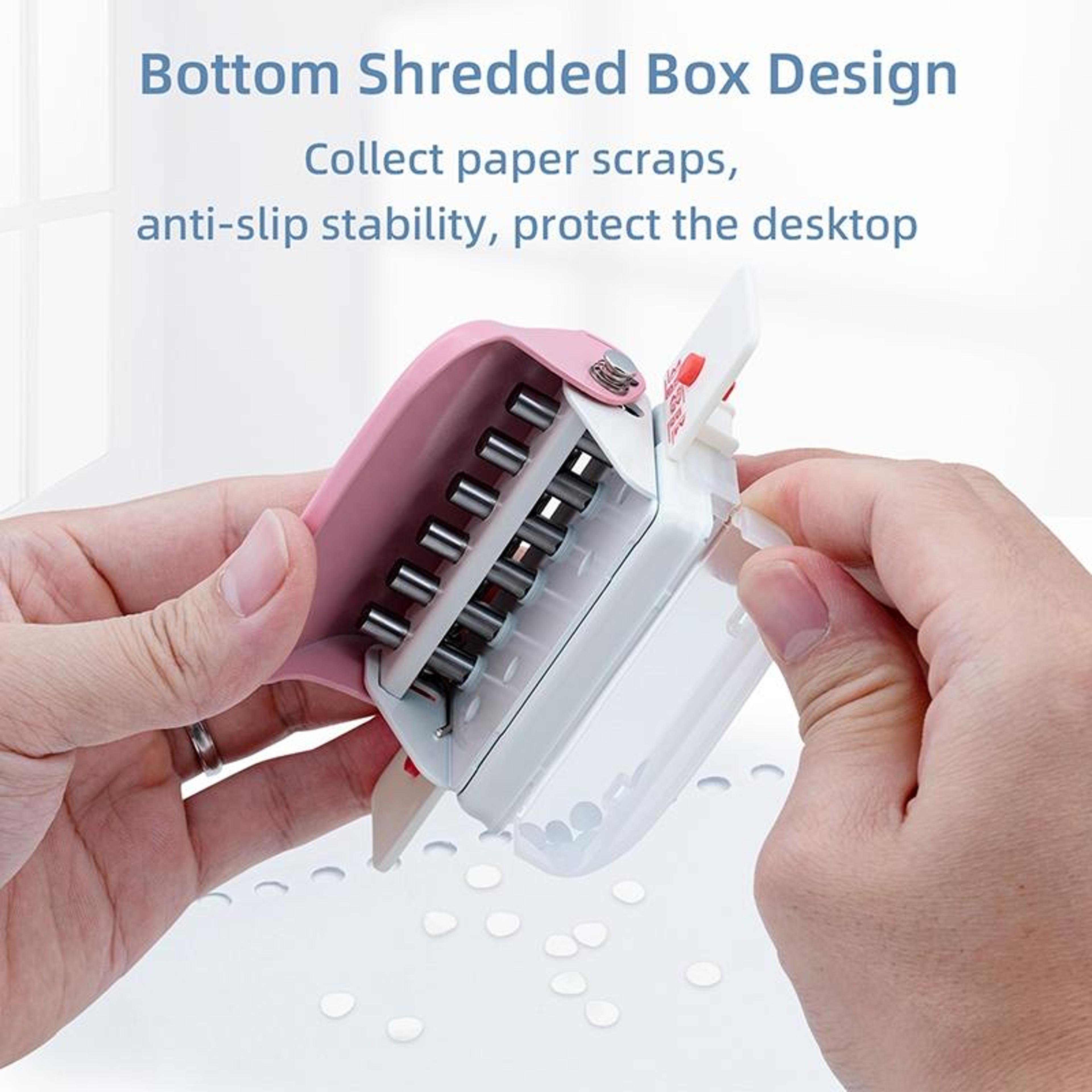 Portable 6 Hole Paper Punch For A4 B5 A5 Loose Leaf Planners And Notebooks 4