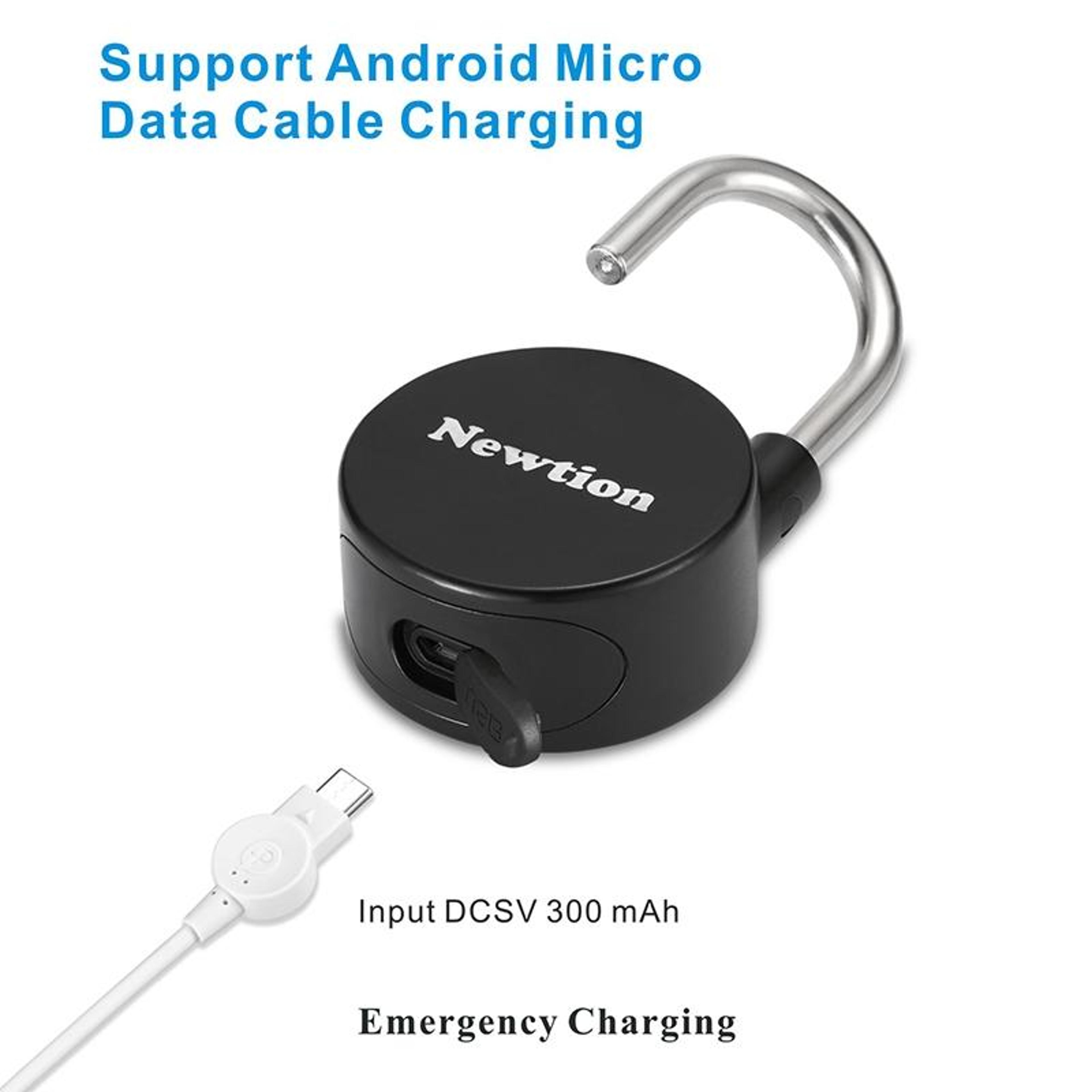 Smart Bluetooth Fingerprint Padlock Waterproof IP65 Remote Unlock For IOS  Android 4