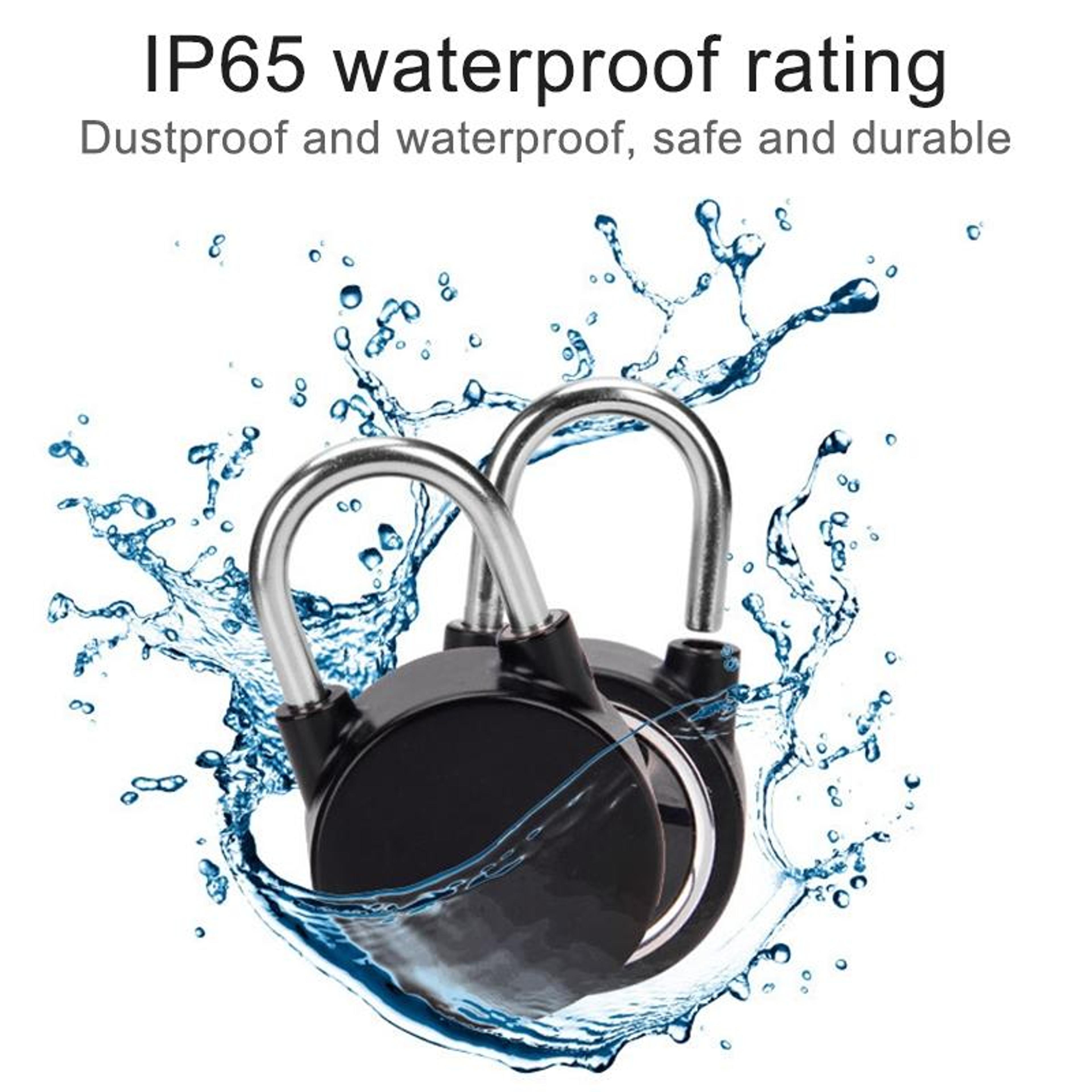 Smart Bluetooth Fingerprint Padlock Waterproof IP65 Remote Unlock For IOS  Android 6