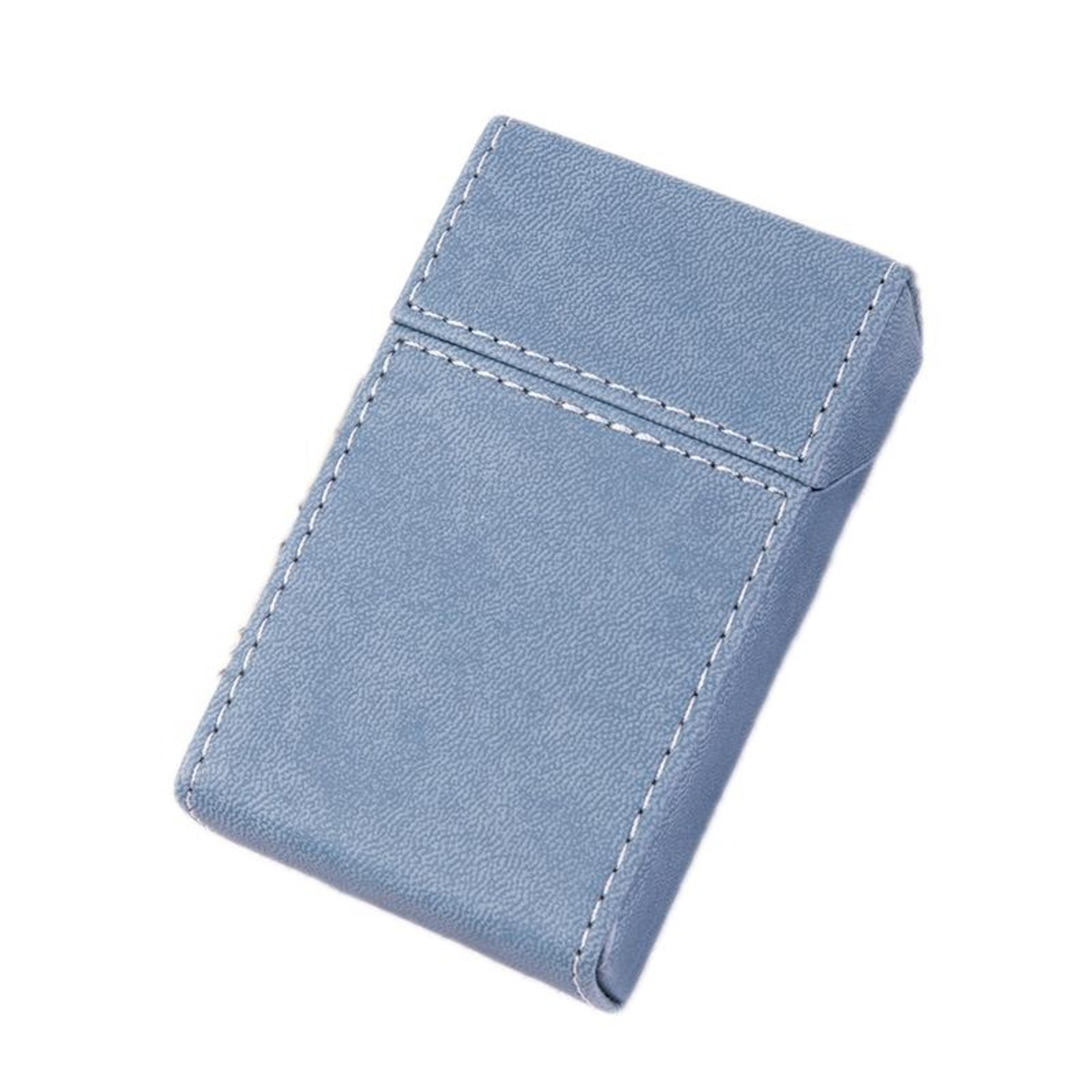 Executive Leather Cigarette Case Portable Magnetic Holder For 20 Cigarettes 5