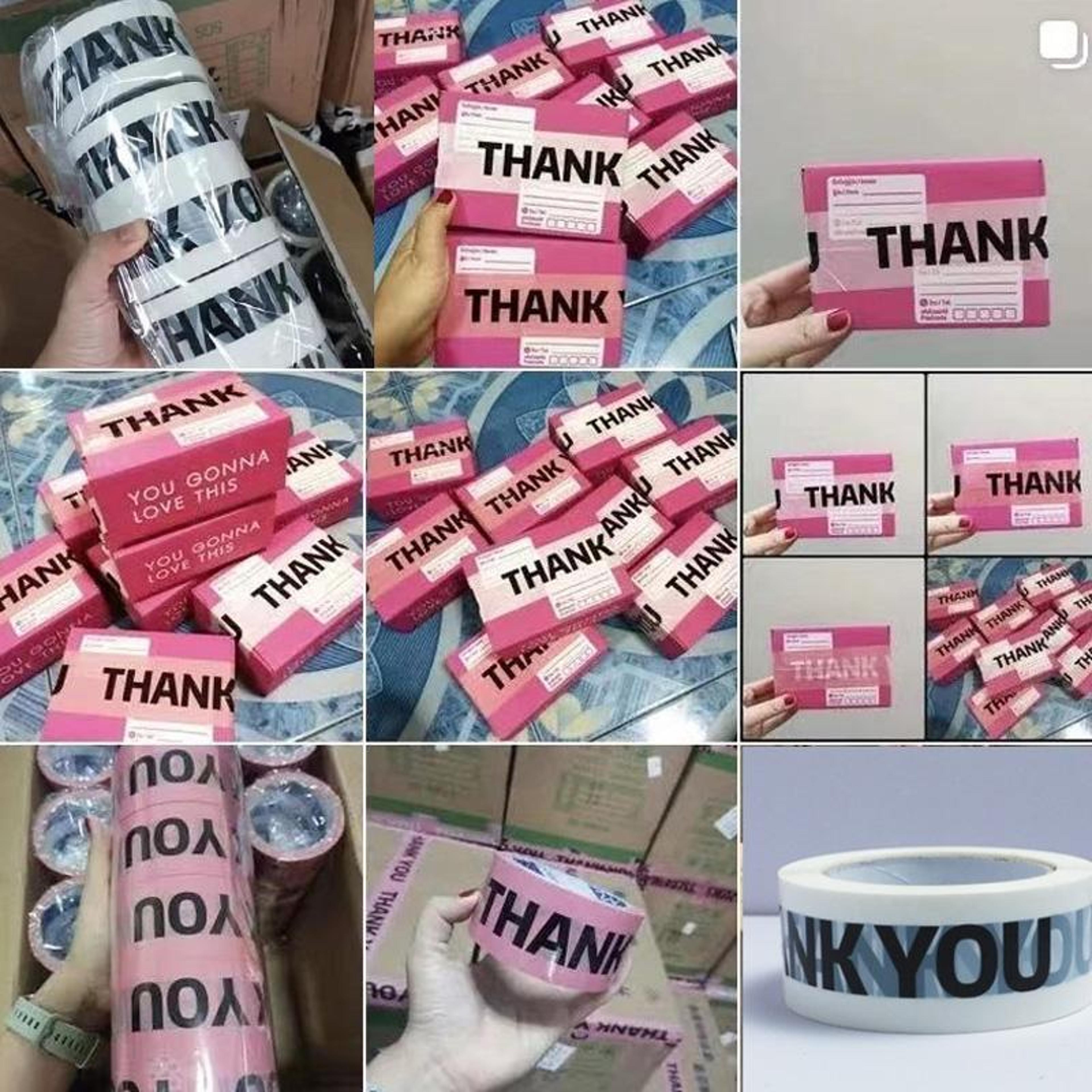 Express Thank You Packing Tape For Small Business Shipping  Secure Sealing 3