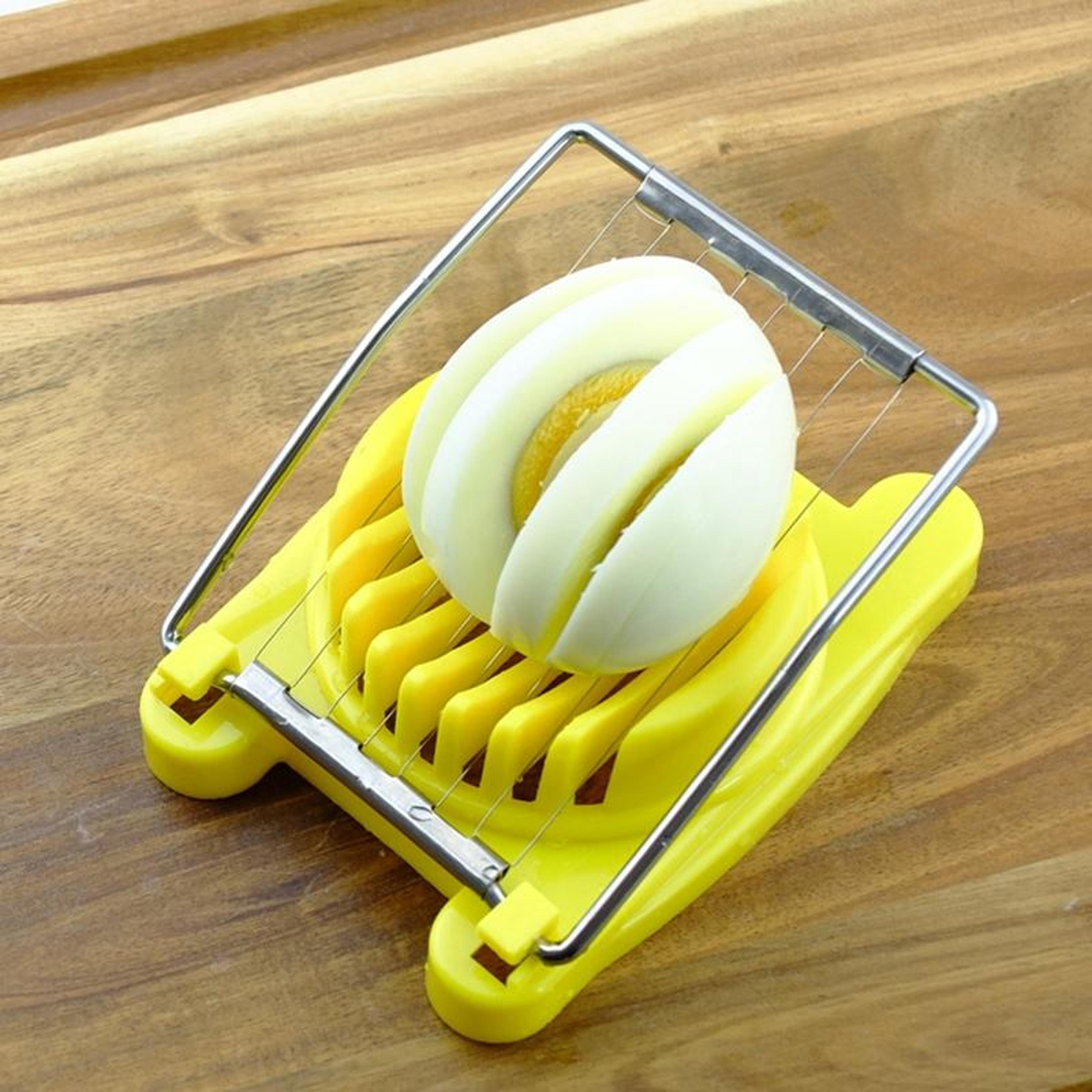 2PCS Egg Slicer Stainless Steel Multifunction Egg Cutter For Boiled  Preserved Eggs 1