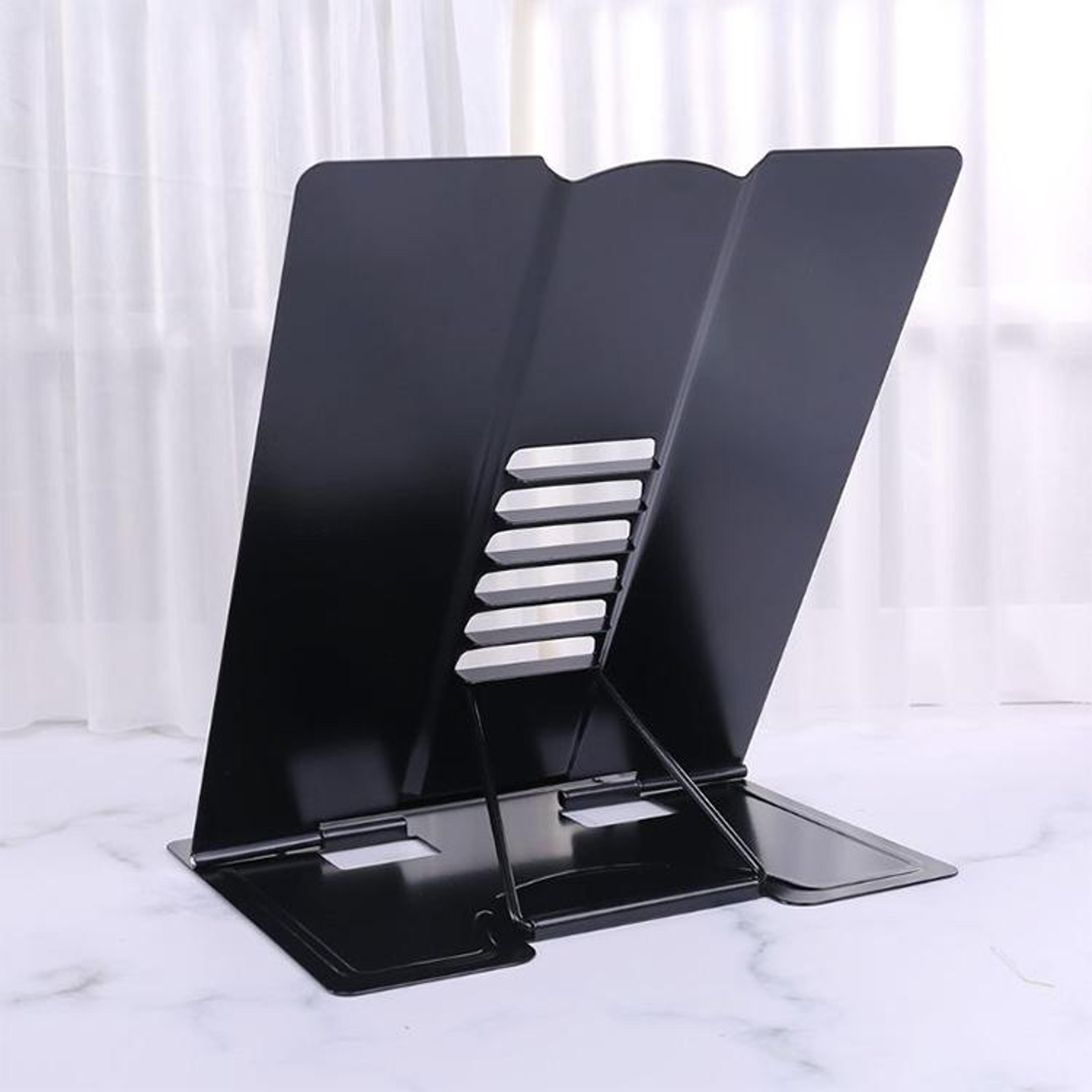 Adjustable Book Stand For Reading IPad  Documents Portable Metal Reading Holder 5