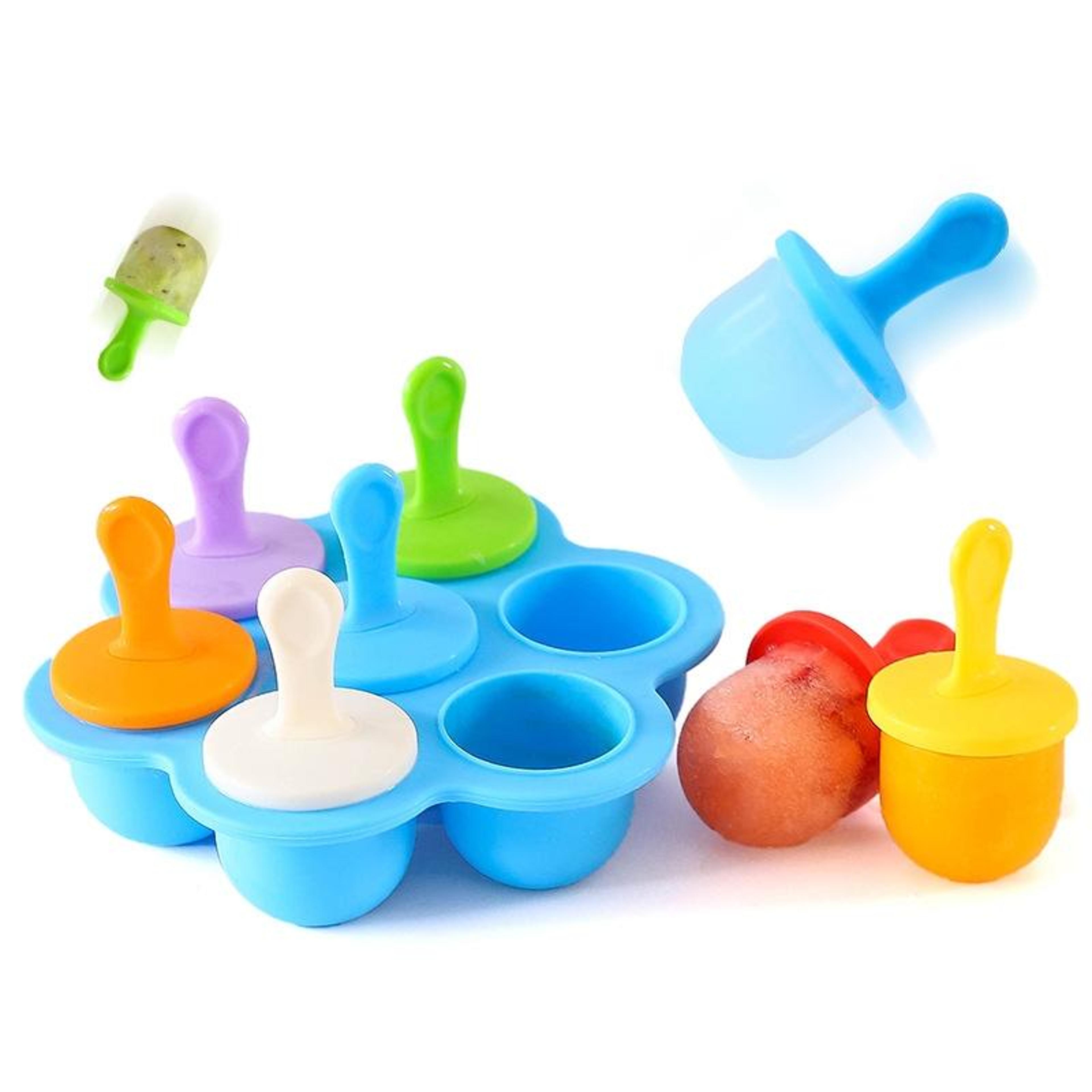 Silicone Mini Ice Pops Maker Reusable DIY Popsicle Mold For Baby Food  Healthy Frozen Treats 2