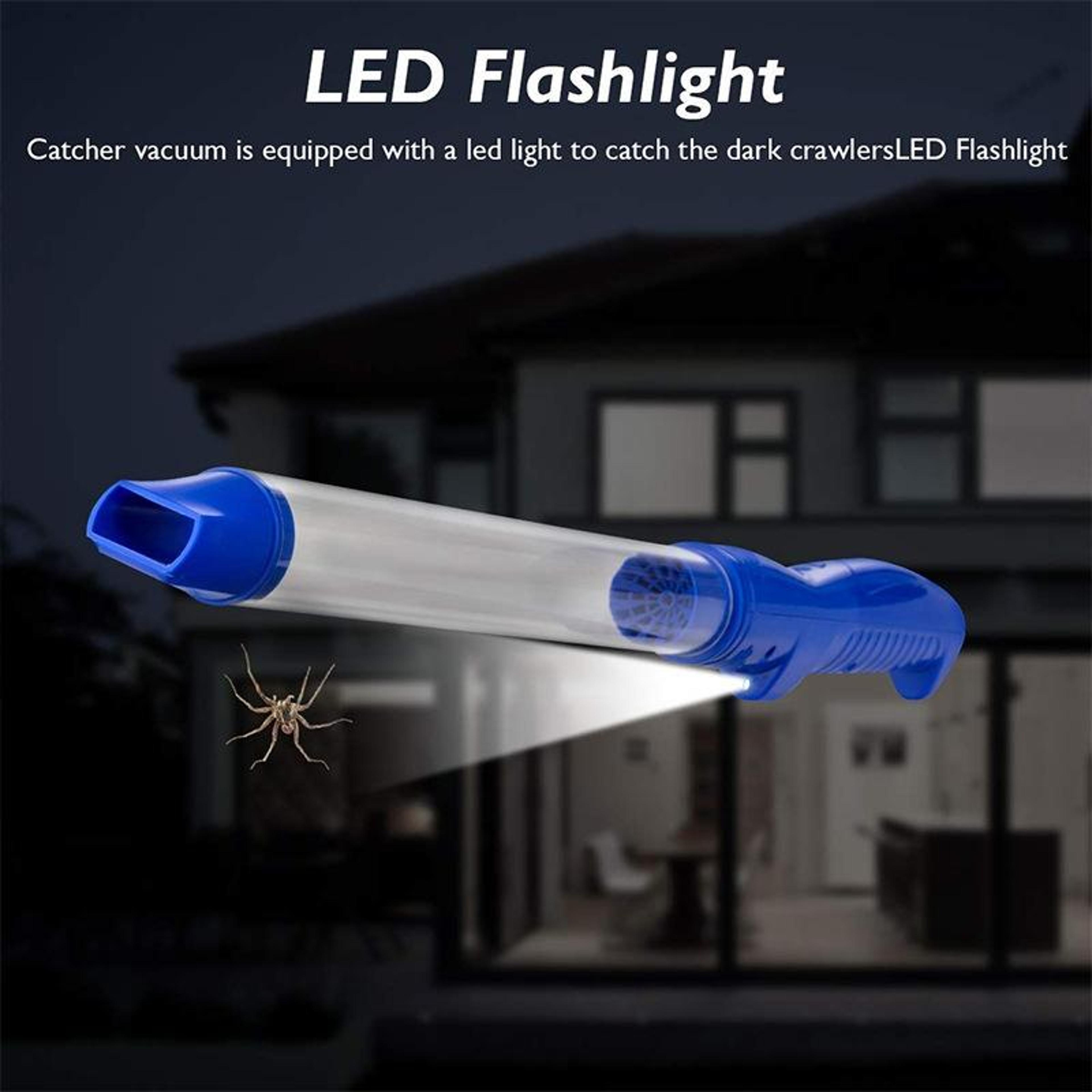 Spider Catcher USB Rechargeable Bug Vacuum With LED Light For Safe Indoor Pest Removal 9