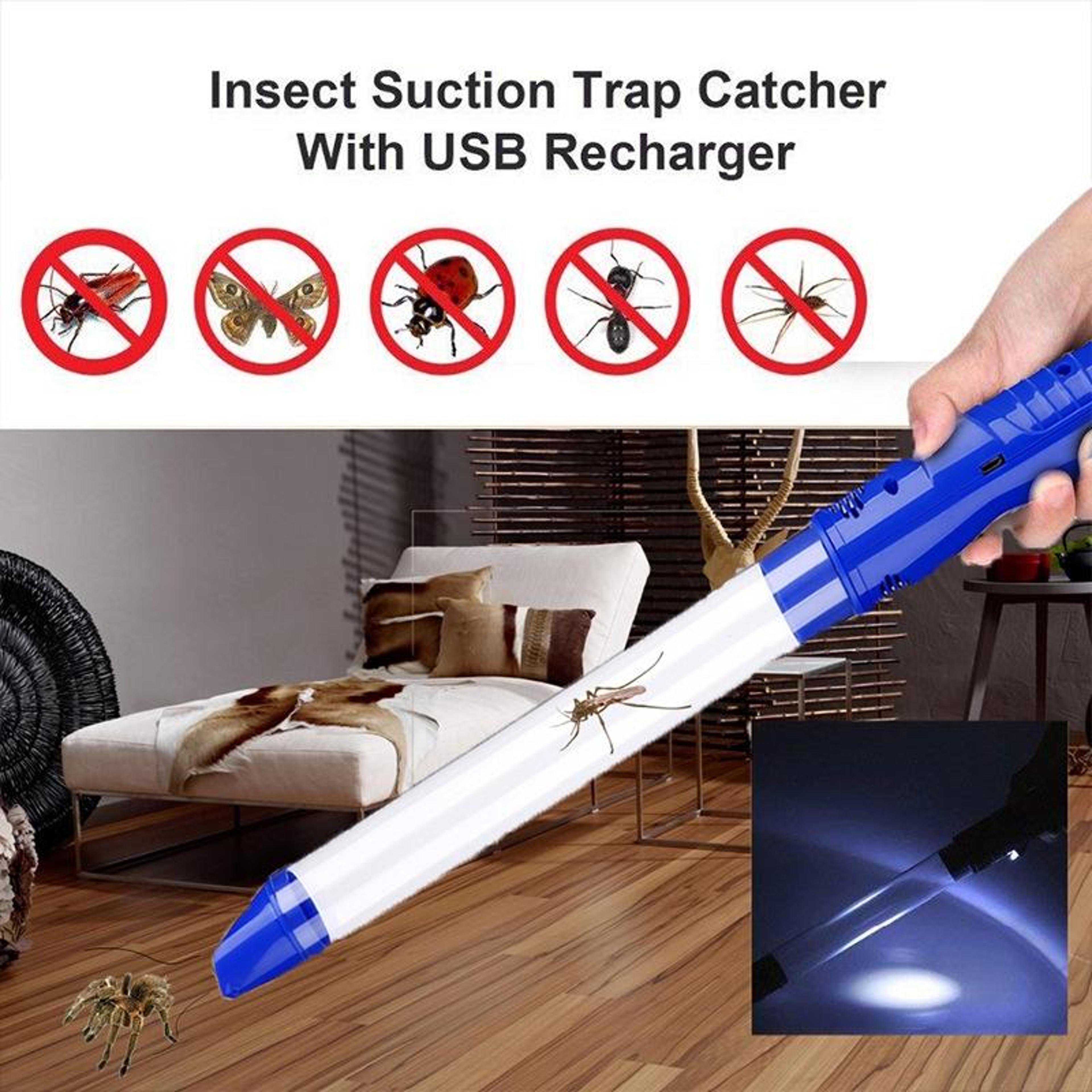 Spider Catcher USB Rechargeable Bug Vacuum With LED Light For Safe Indoor Pest Removal 10