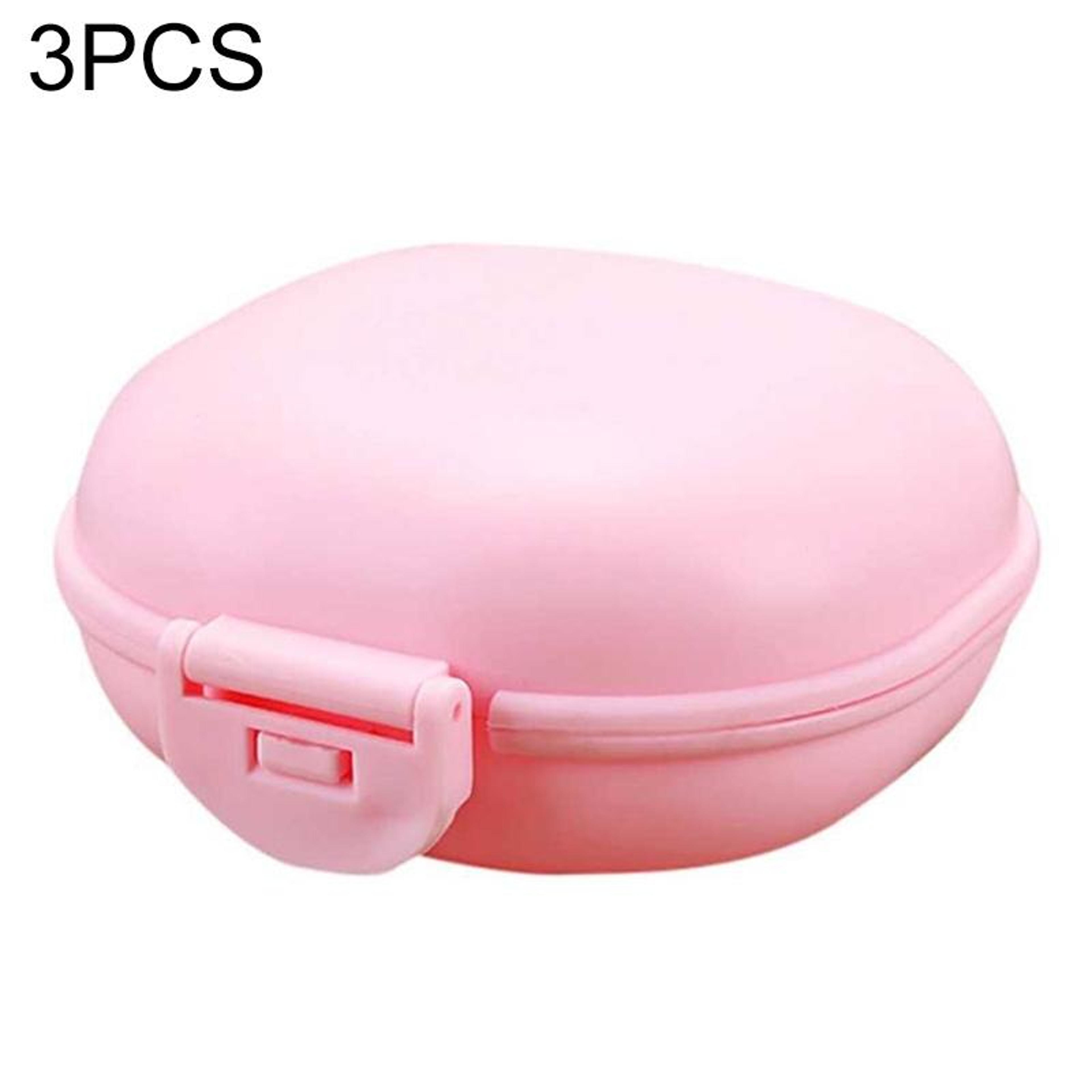 Portable Soap Travel Case Set With Leakproof Lid For Bathroom Camping  Hiking 3 PCS 7
