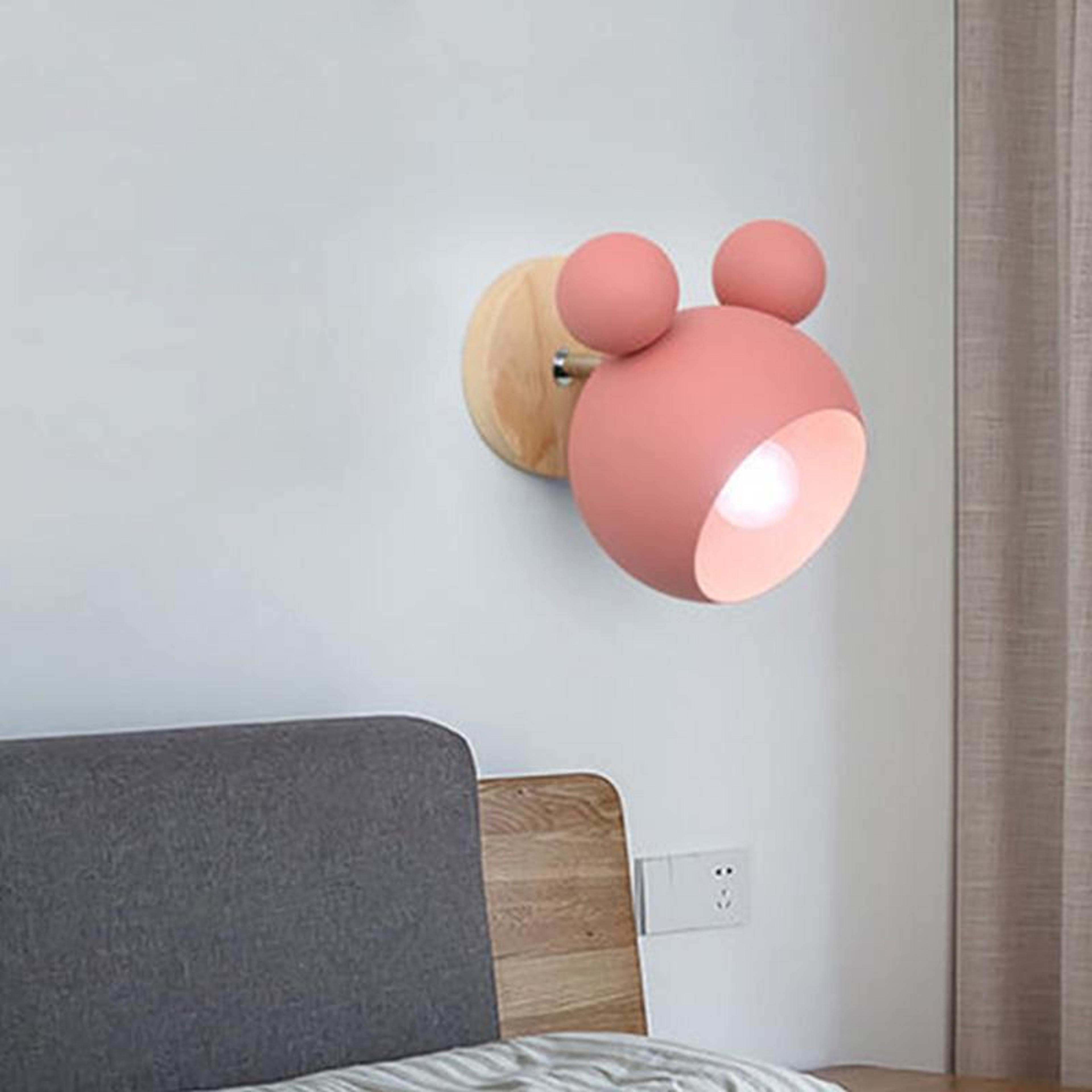 nordic cartoon led wall lamp with adjustable shade for bedroom & hallway