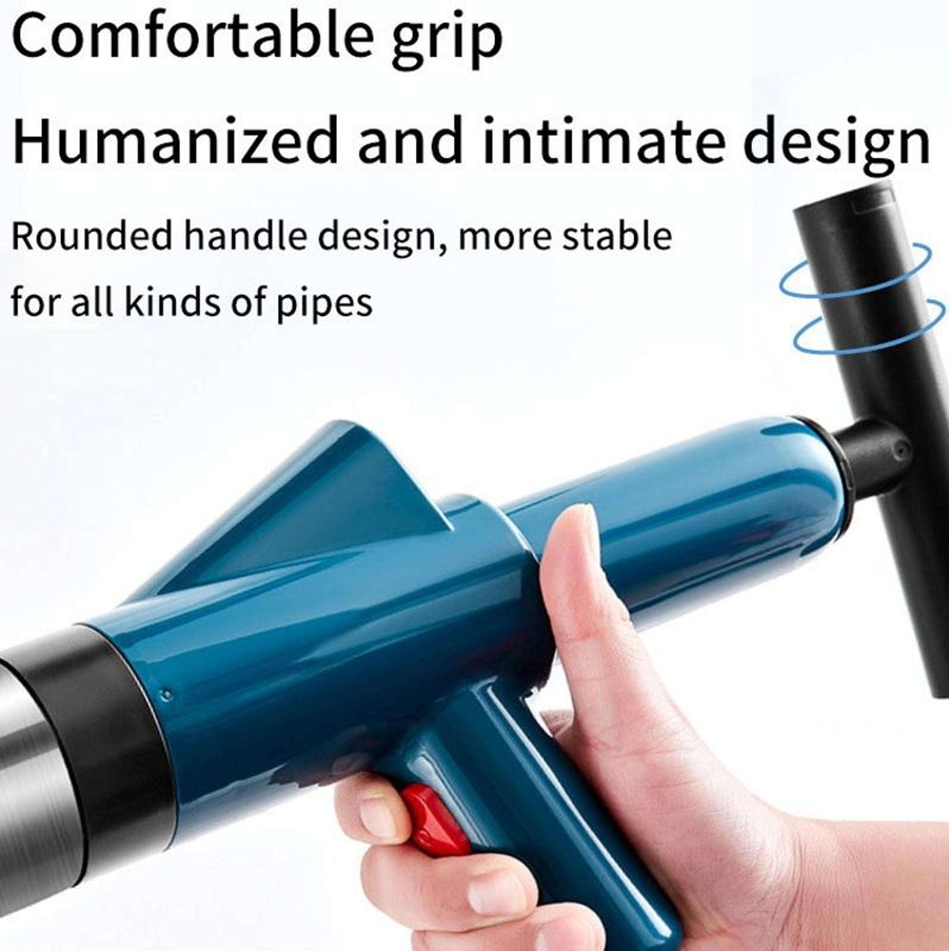 High Pressure Drain Cleaner Air Blaster For Toilets Sinks  Sewer Pipe Clogs 8