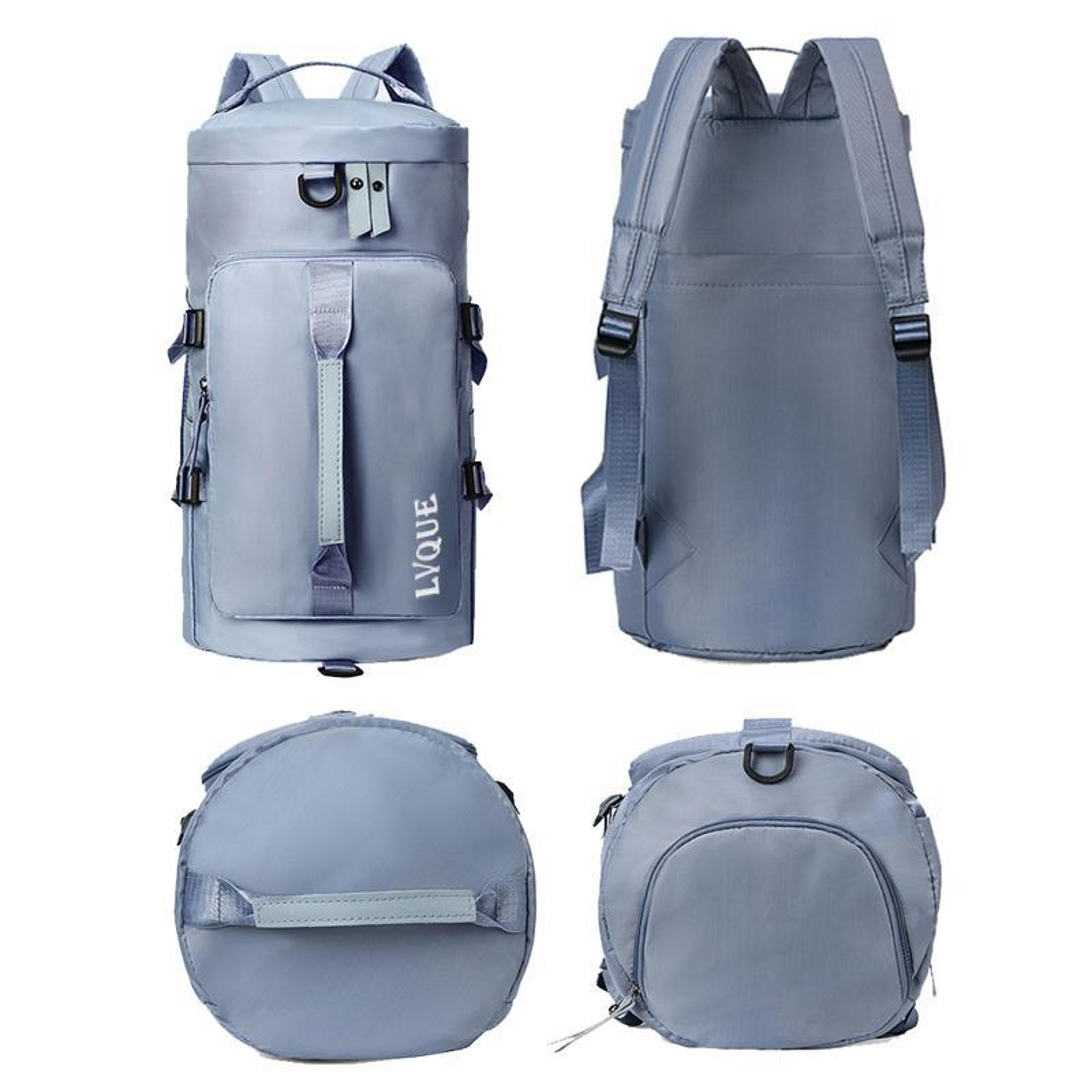 Convertible Travel Backpack With Shoe Compartment Large Capacity Duffel Bag For Gym  Weekend Trips 2