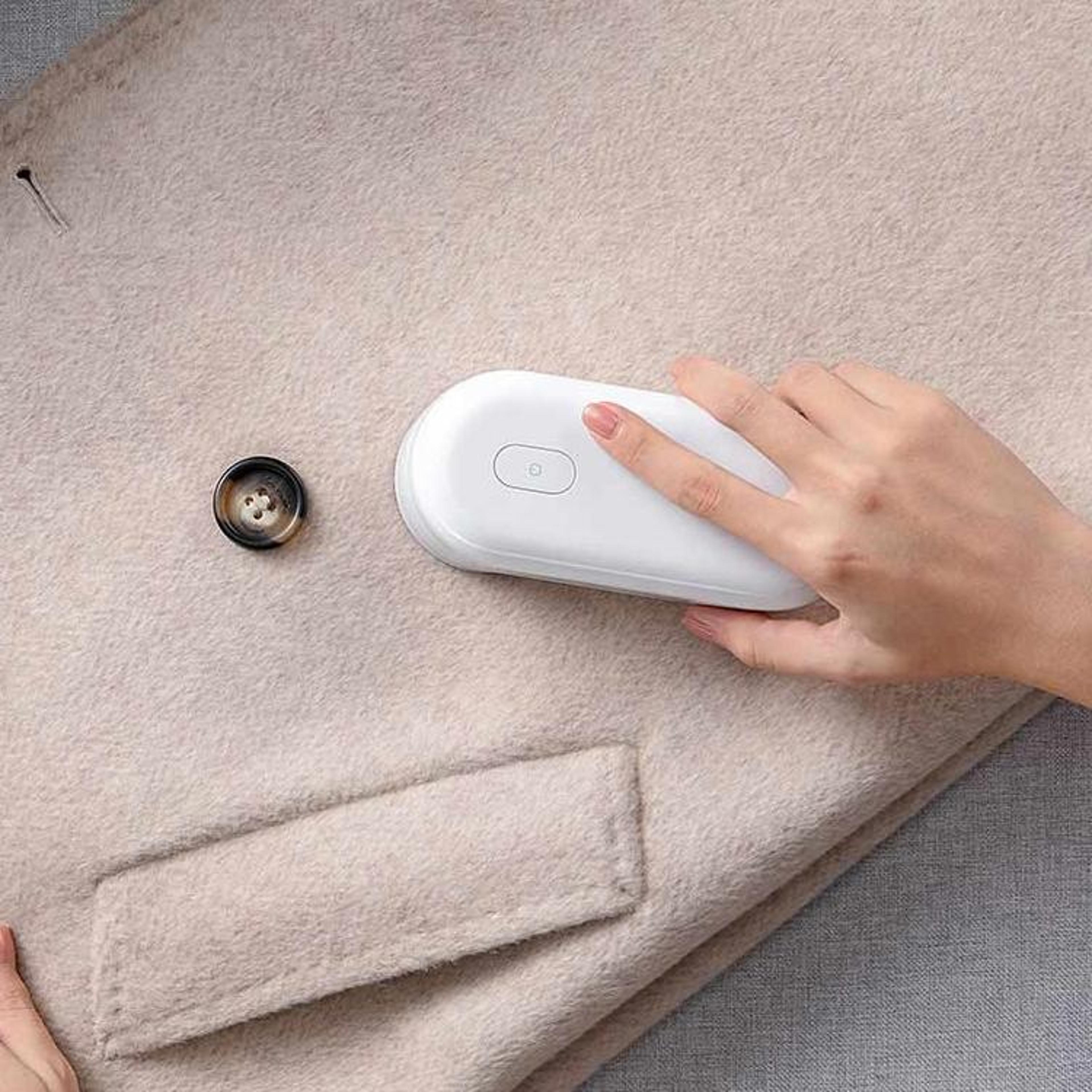 portable usb lint remover fabric shaver with 5-blade precision defuzzer