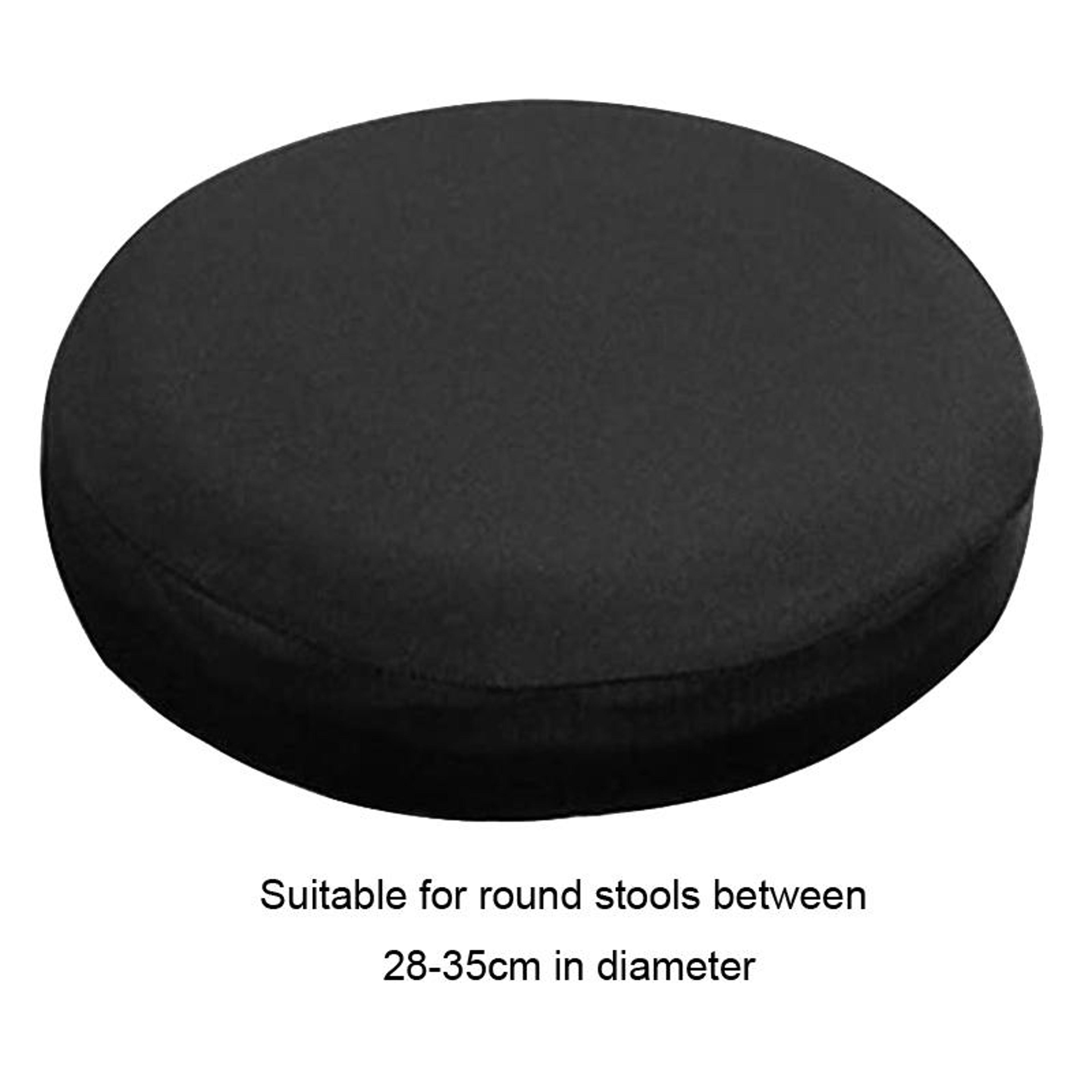 Elastic Round Stool Cover Stretch Seat Protector For Swivel Chairs And Bar Stools 2