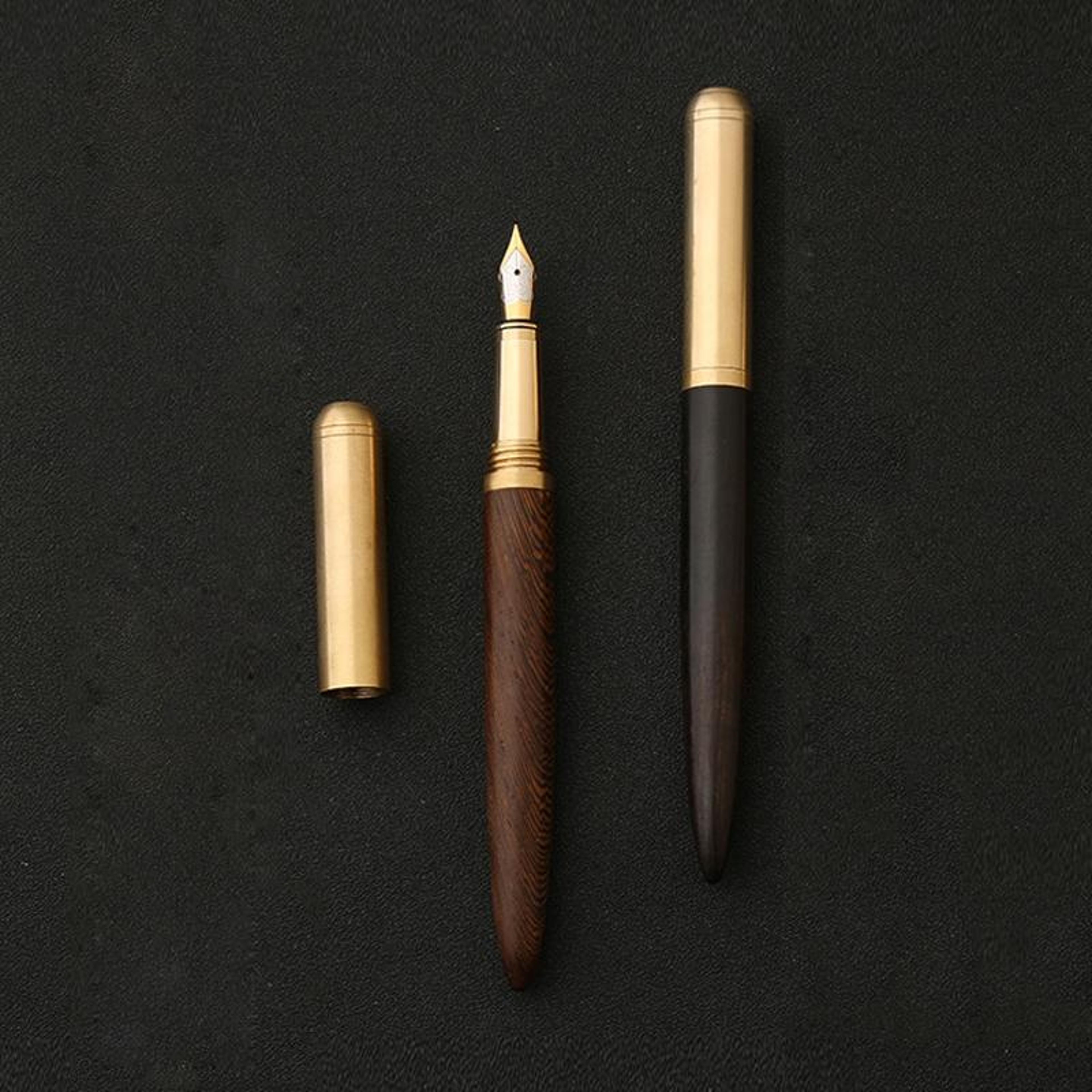 Luxury Wooden Fountain Pen 07mm Elegant Writing Pen For Office School  Gift Giving 3