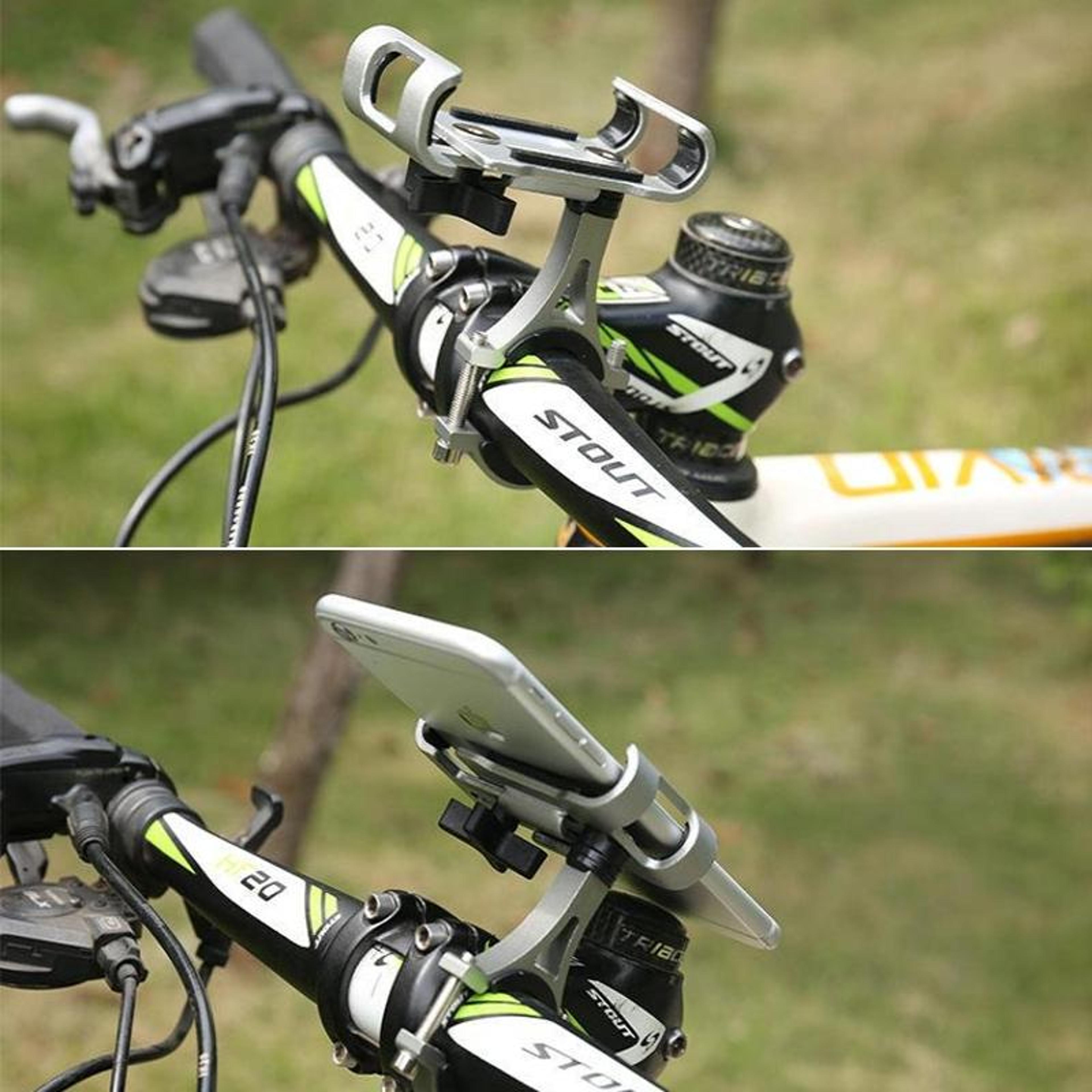 360 Secure Motorcycle Phone Mount Aluminum Bike Handlebar Holder For 3565 Inch Smartphones 5