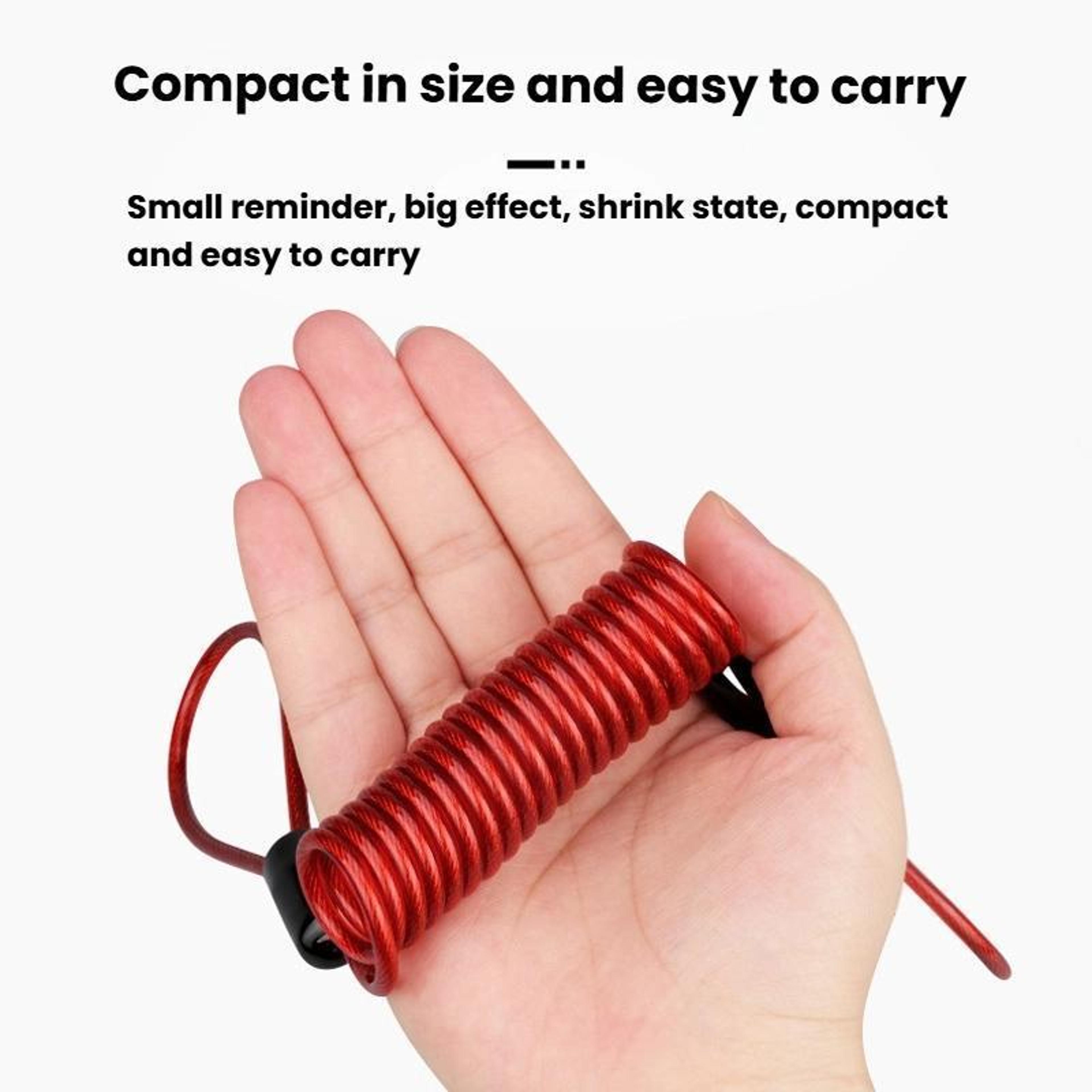 Bicycle Disc Brake Lock With Reminder Cable For Bikes  Motorcycles 7