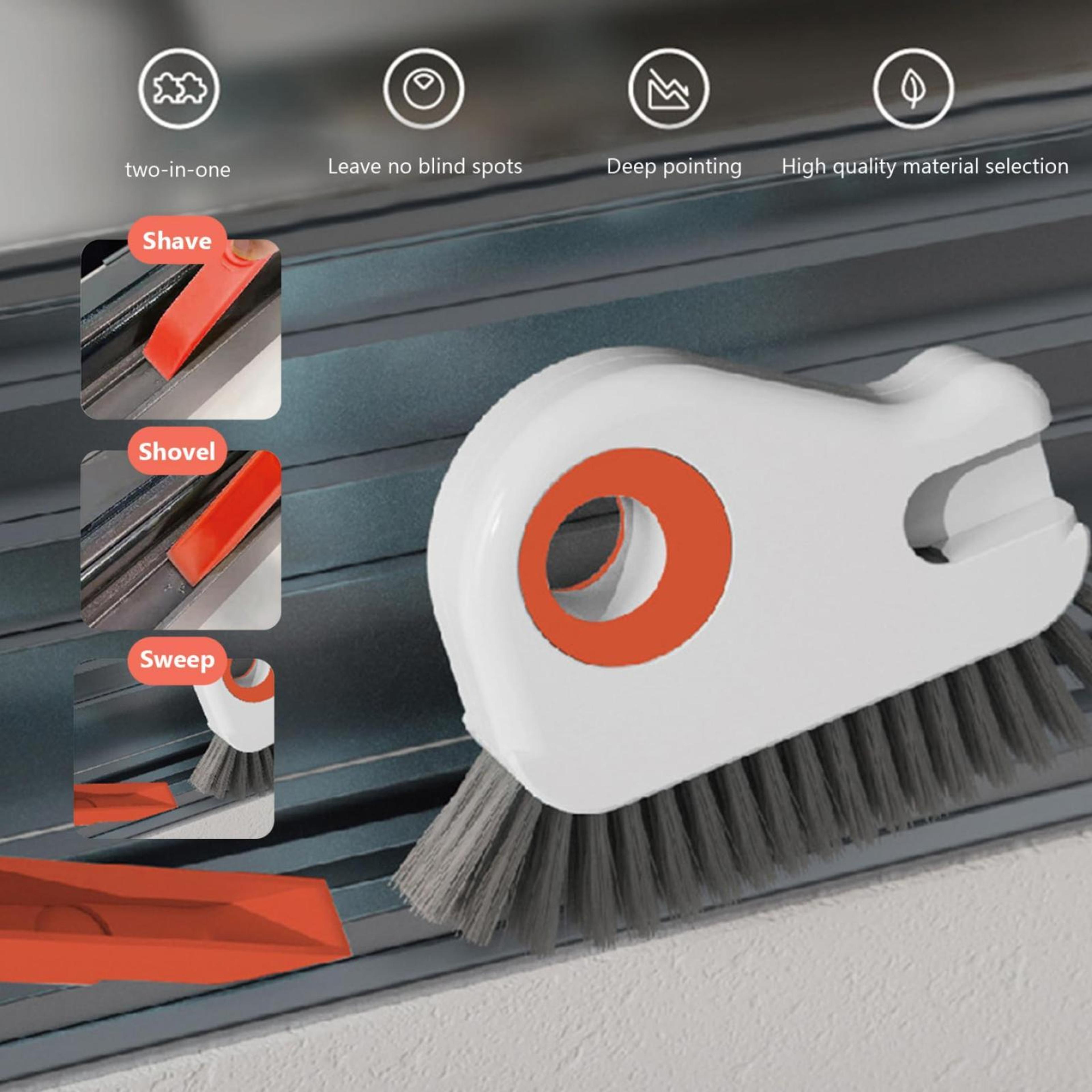 2in1 Window Track Cleaning Brush With Hidden Scraper For Deep Groove  Gap Cleaning 3