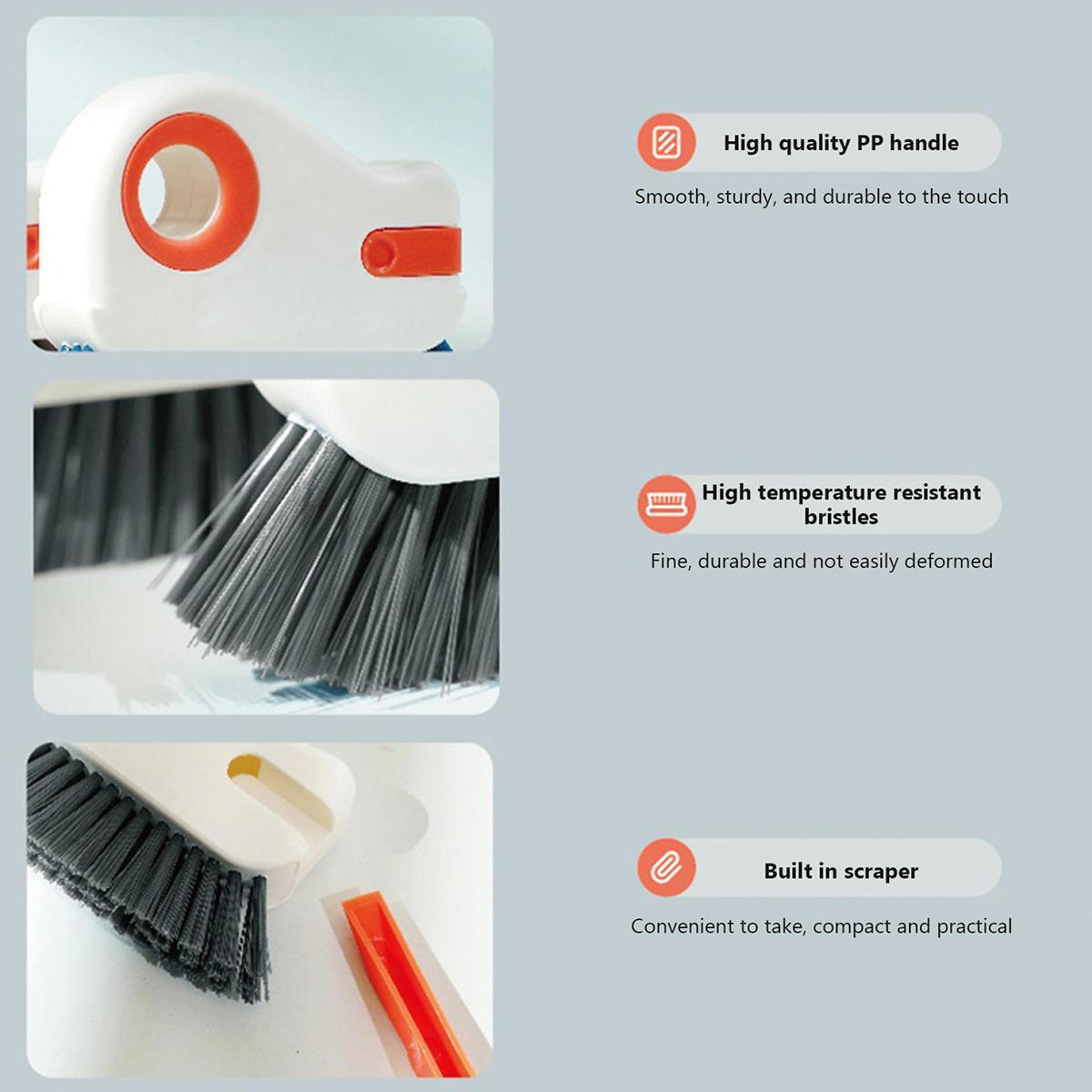 2in1 Window Track Cleaning Brush With Hidden Scraper For Deep Groove  Gap Cleaning 5