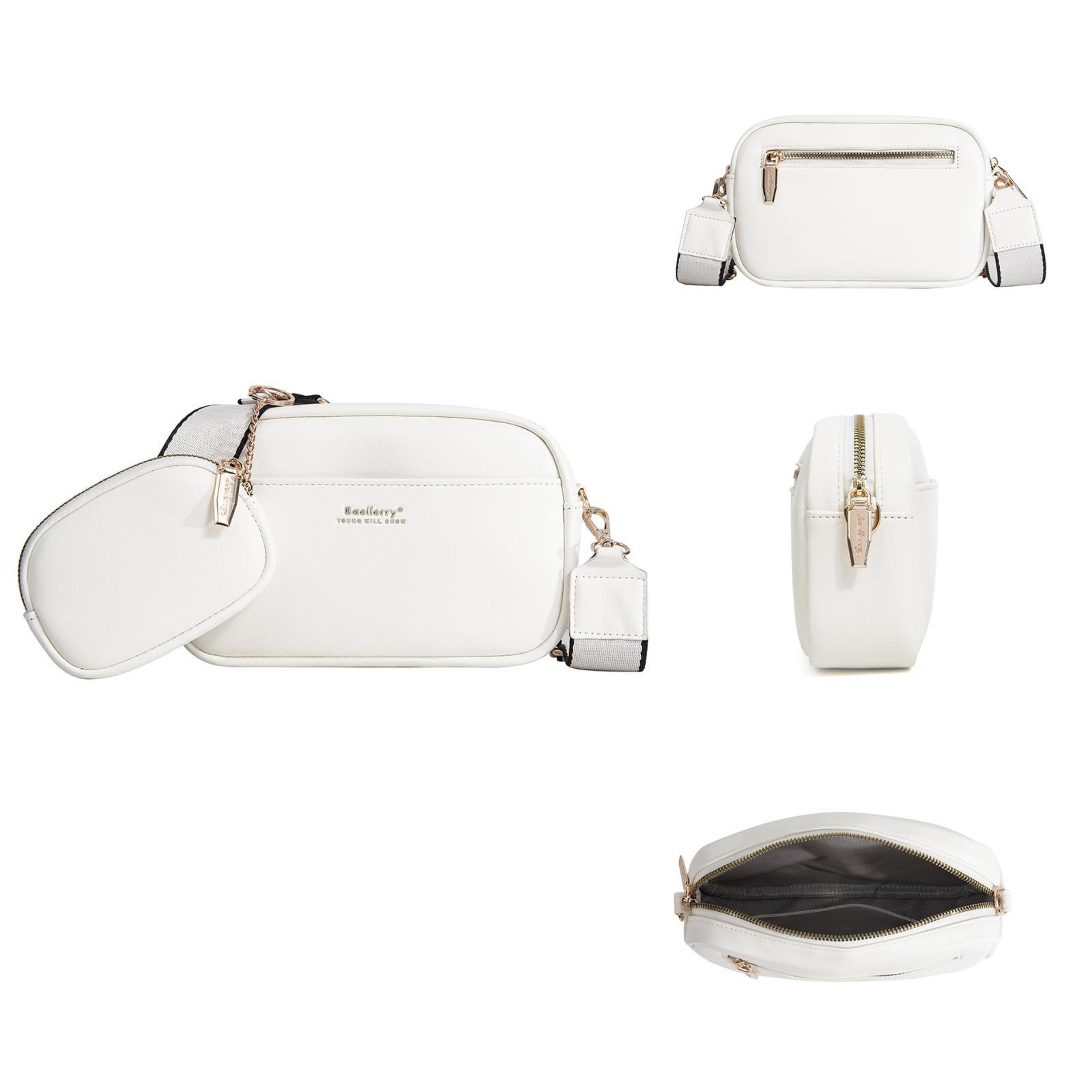 Ladies PU Crossbody Bag  Small Square Large Capacity 6