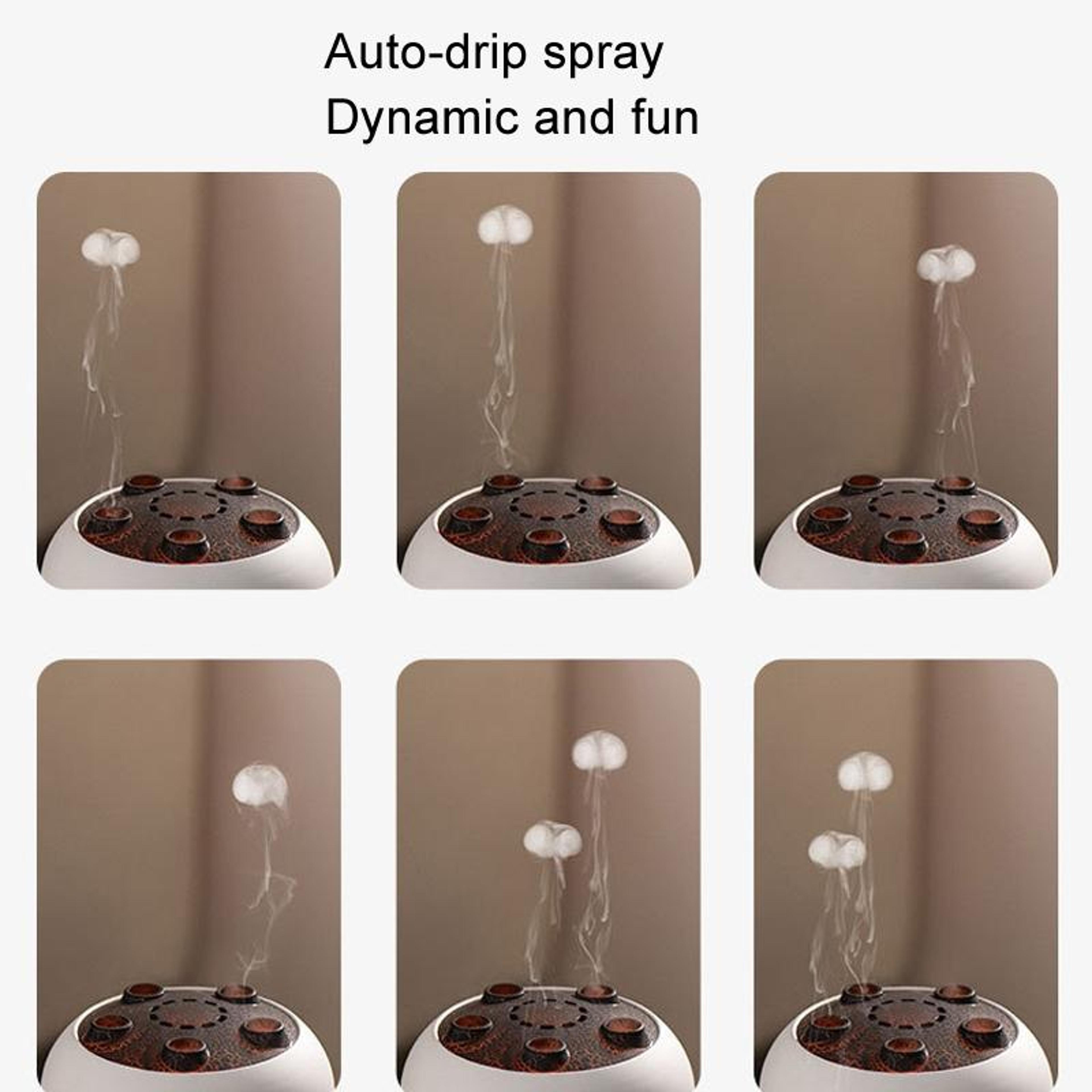 Dynamic Multi Spray Aromatherapy Diffuser  Colorful Lights Humidifier With Remote Control 12