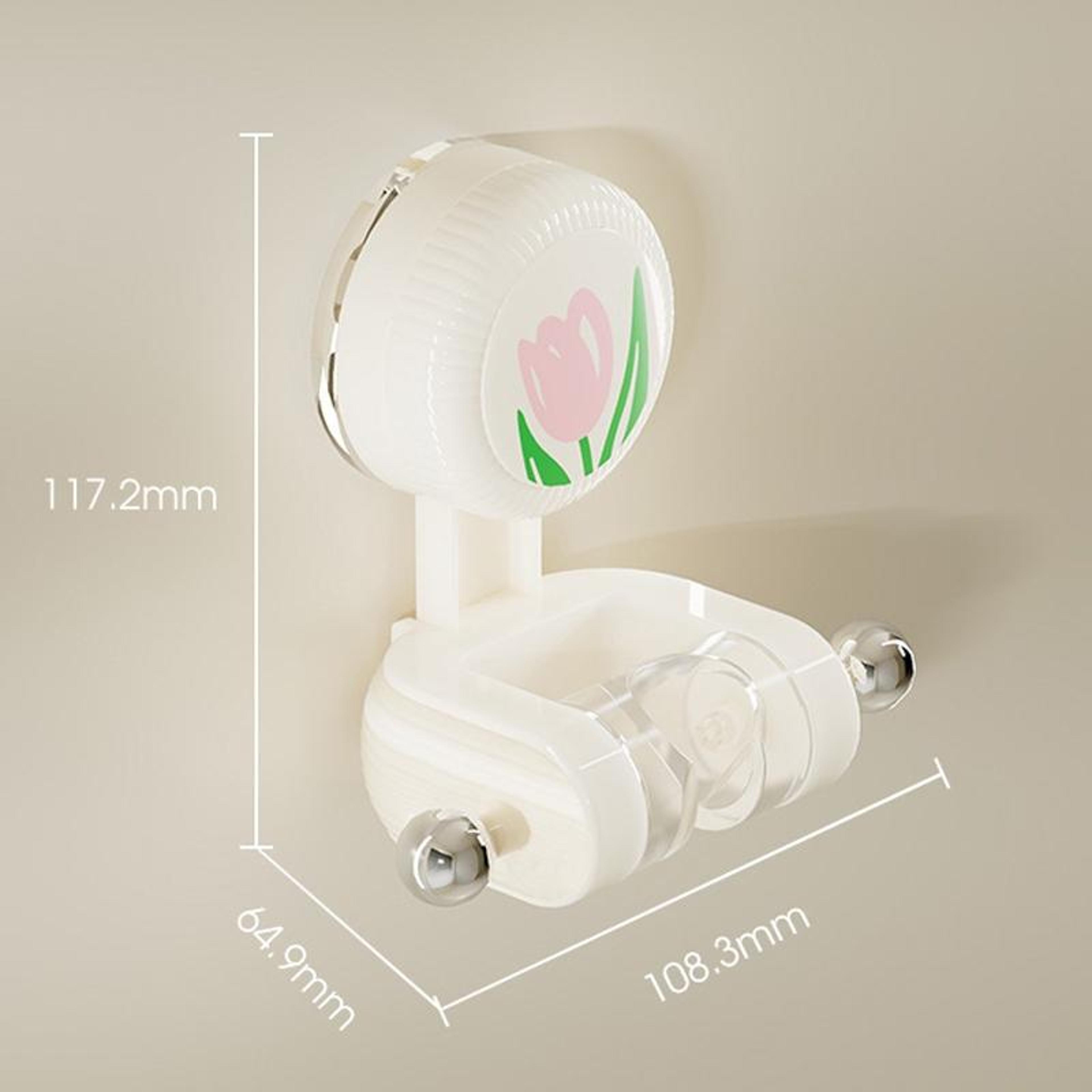Adjustable Shower Head Holder With Strong Suction Cup  NoDrill Wall Mount 1