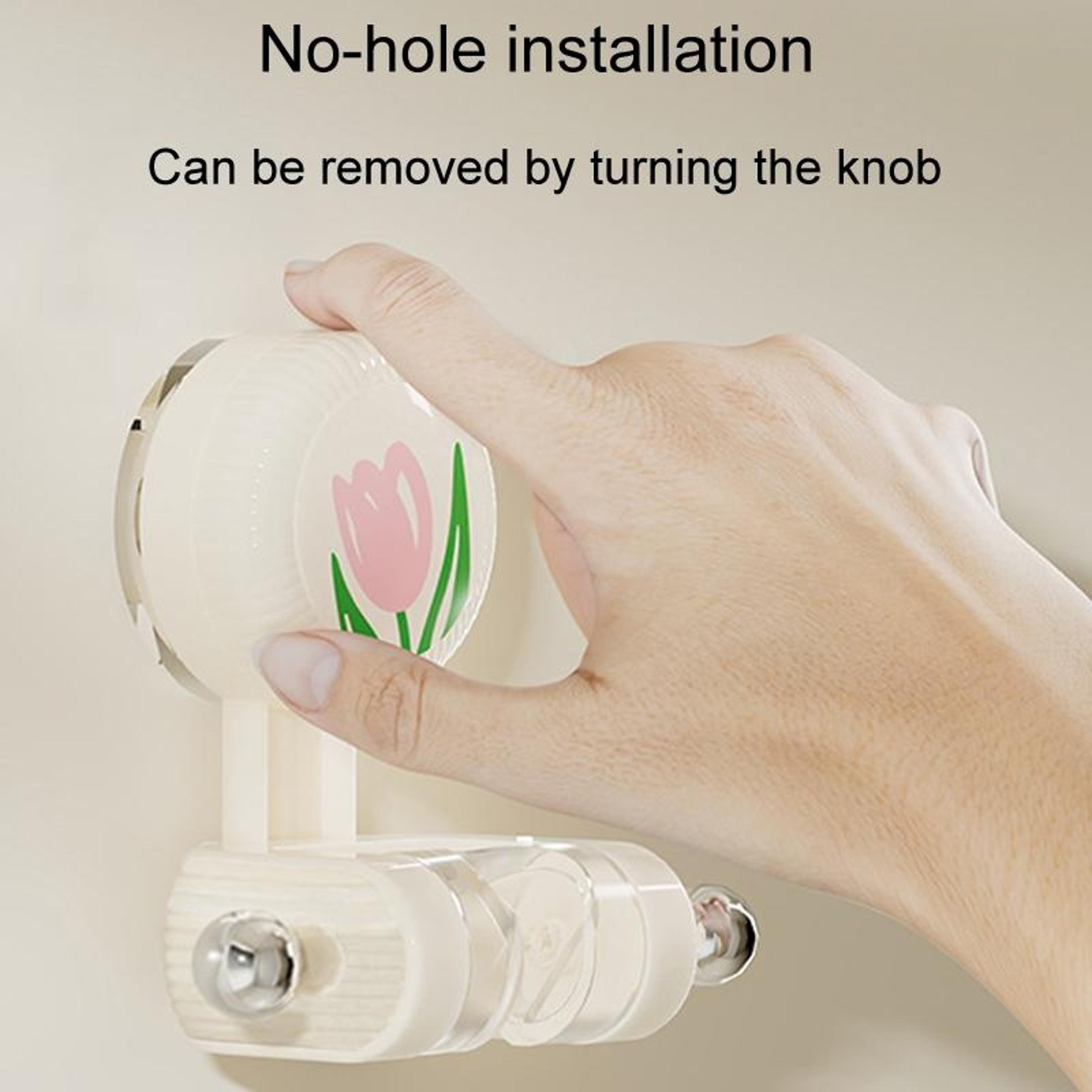 Adjustable Shower Head Holder With Strong Suction Cup  NoDrill Wall Mount 5