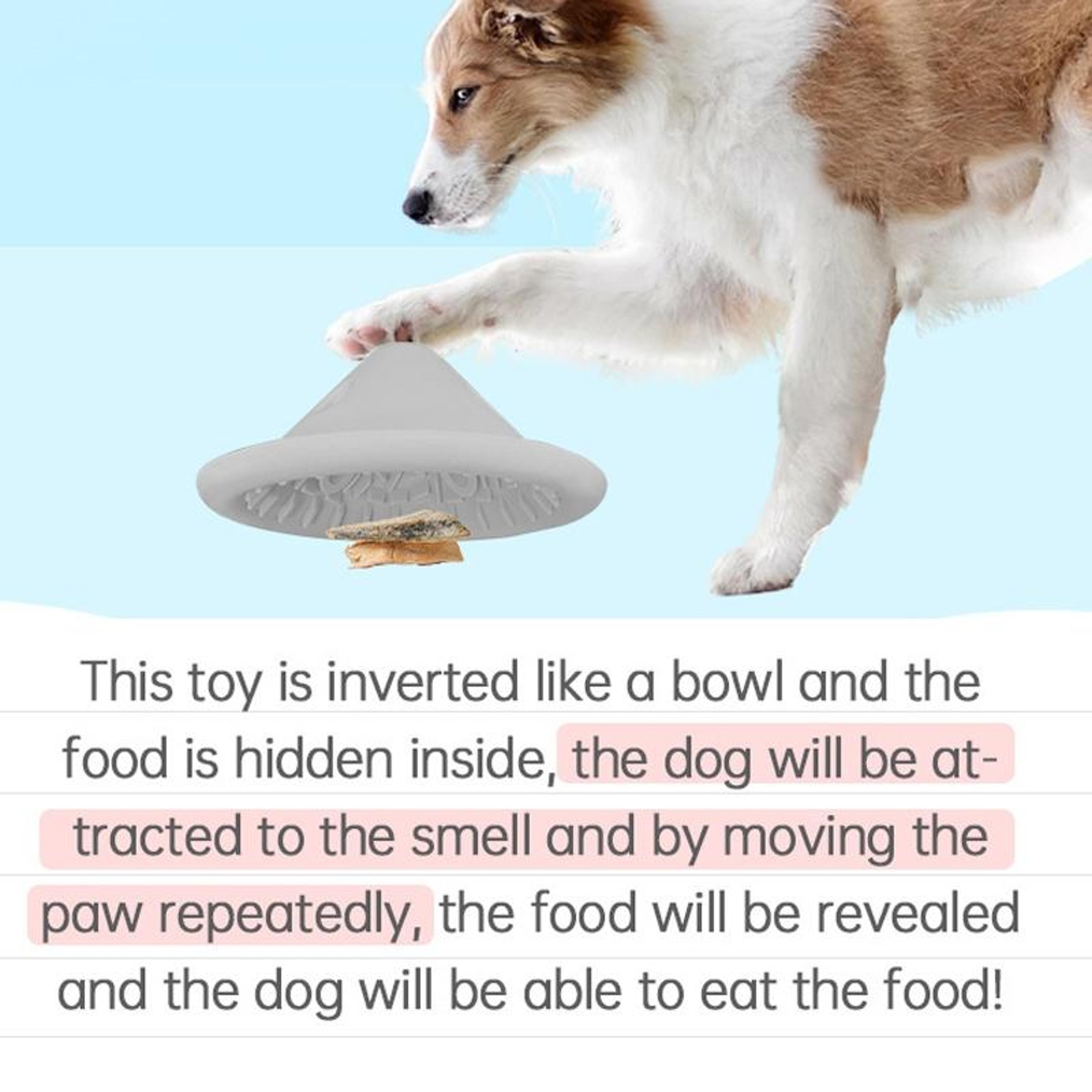 Interactive Silicone Dog Slow Feeder Bowl Puzzle Toy For Healthy Eating  Mental Enrichment 2