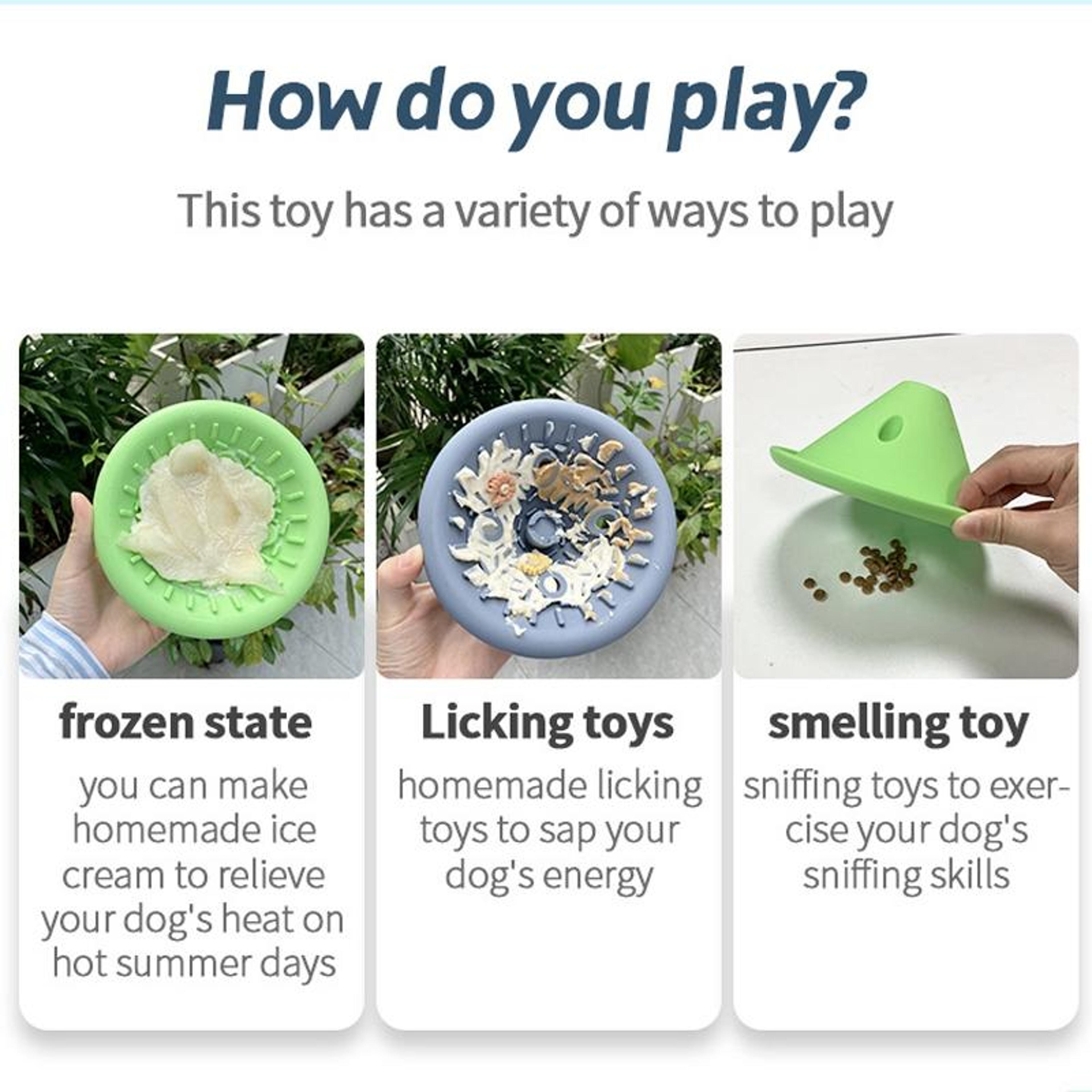 Interactive Silicone Dog Slow Feeder Bowl Puzzle Toy For Healthy Eating  Mental Enrichment 3