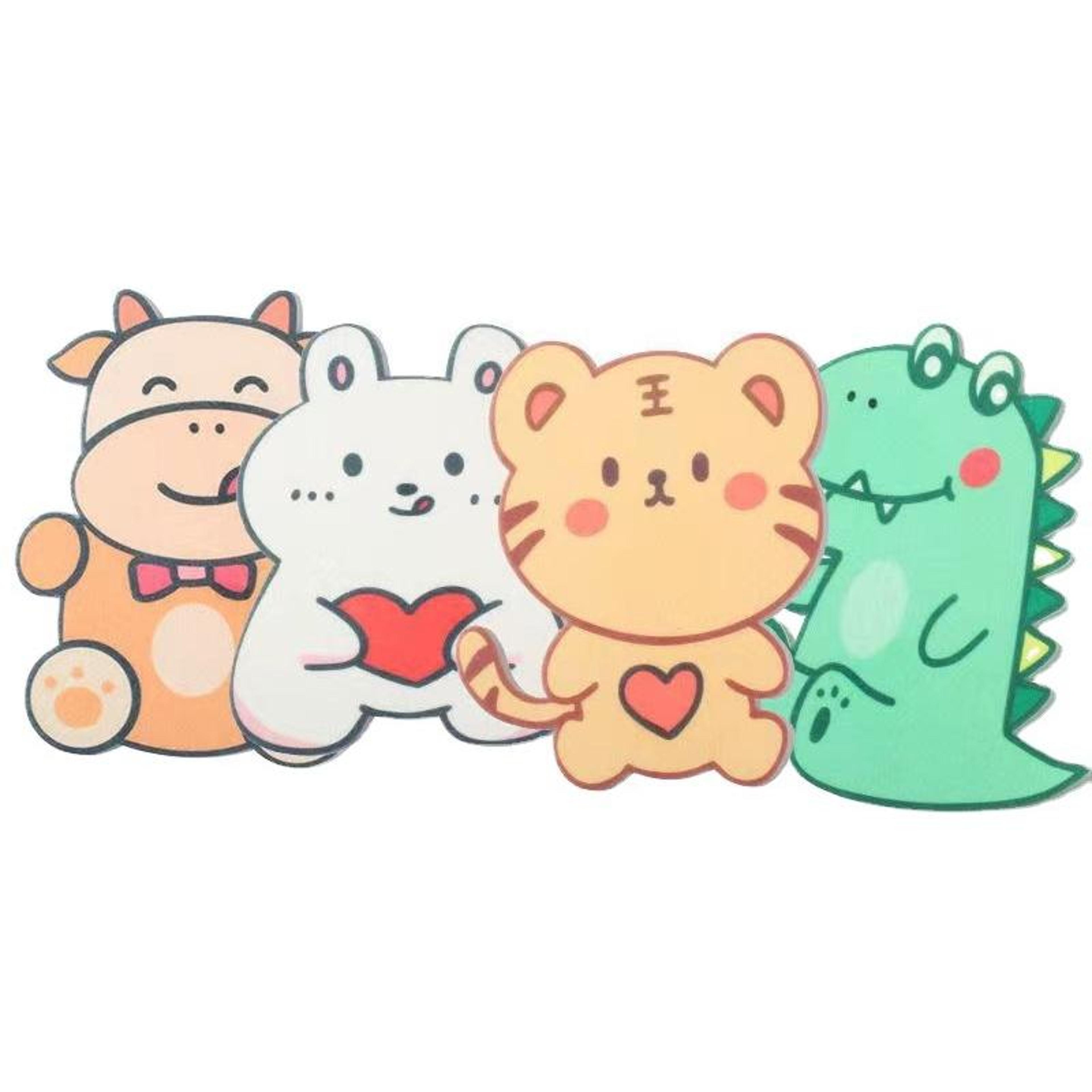 Cute Cartoon Toilet Deodorant Stickers Self Adhesive Bathroom Air Freshener Decor 4PCS 1