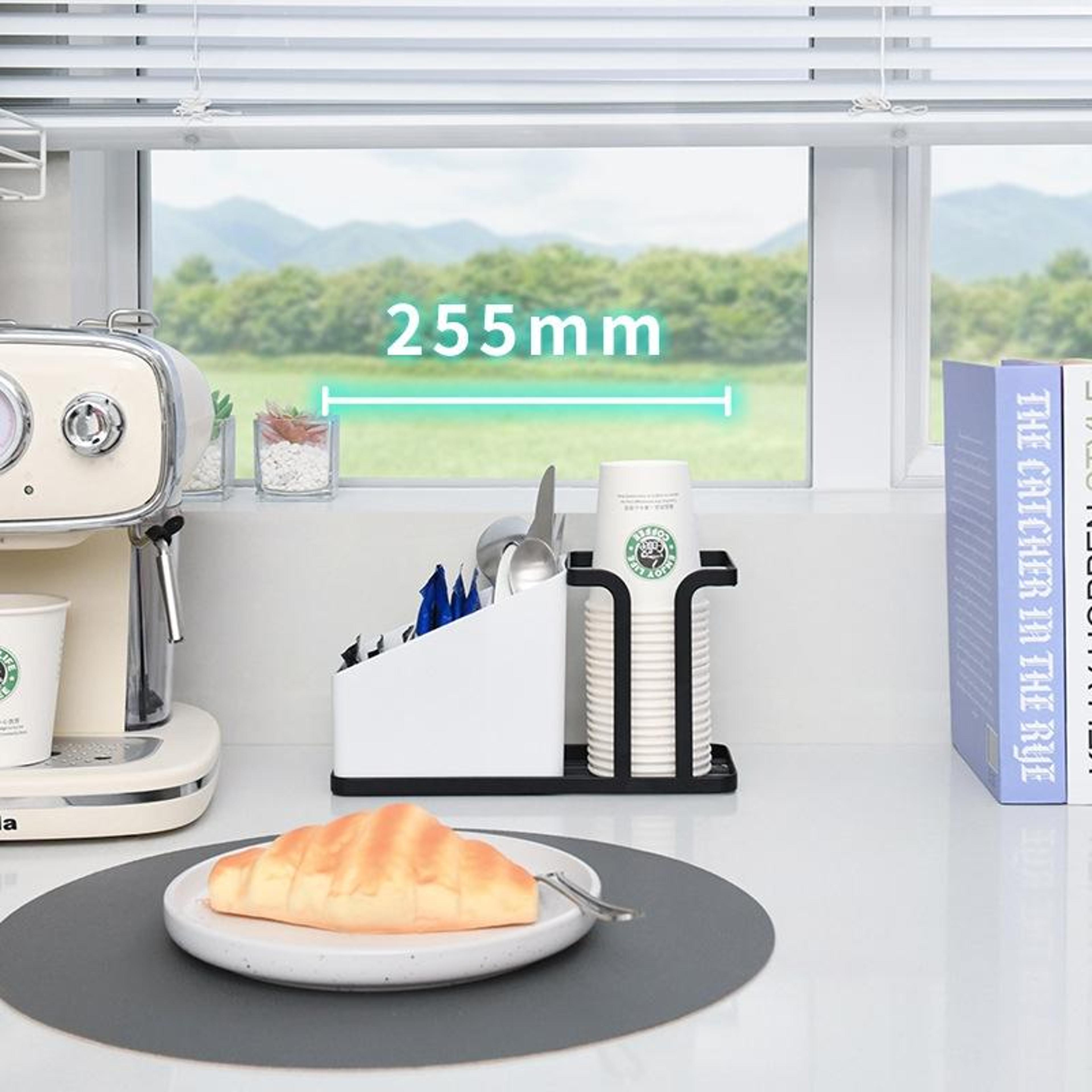 Premium Desktop Paper Cup Storage Rack Space Saving Disposable Cup Holder Organizer For Kitchen  Co 3