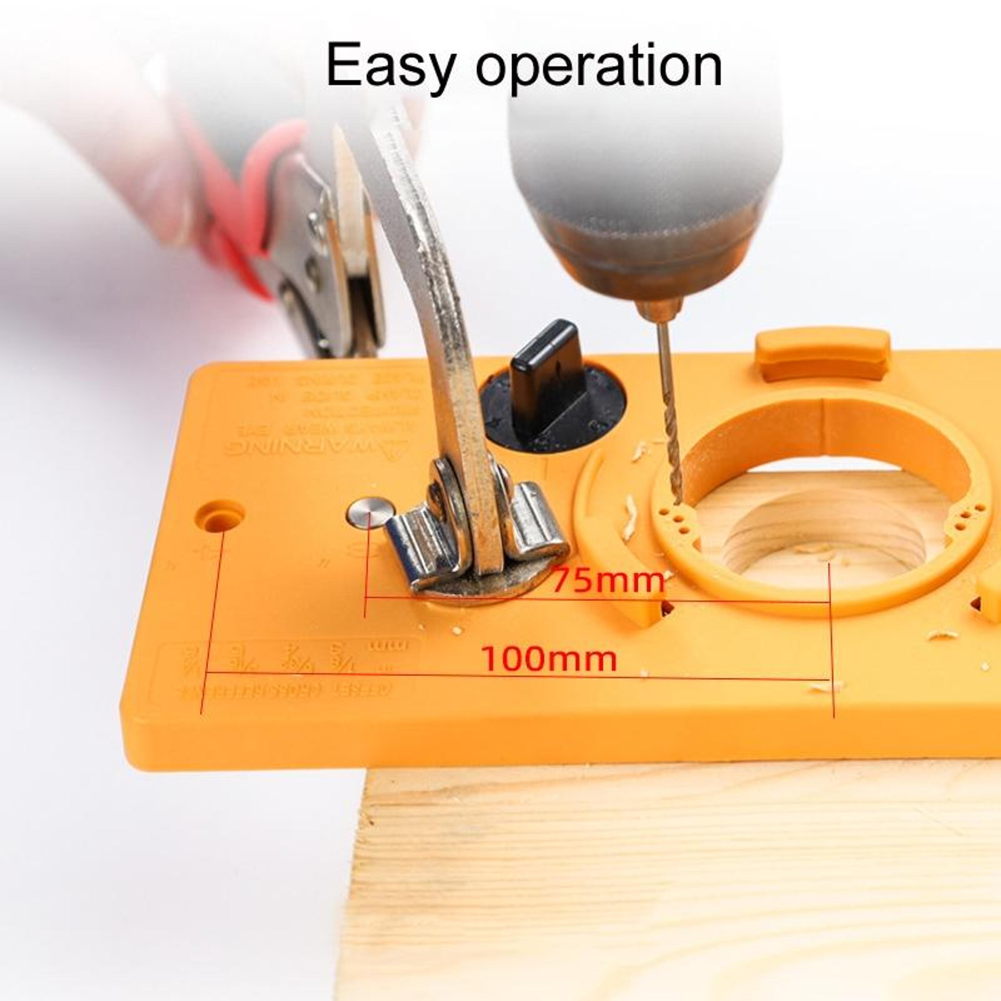 Precision Woodworking Hinge Hole Locator  Drilling Guide Tool 3
