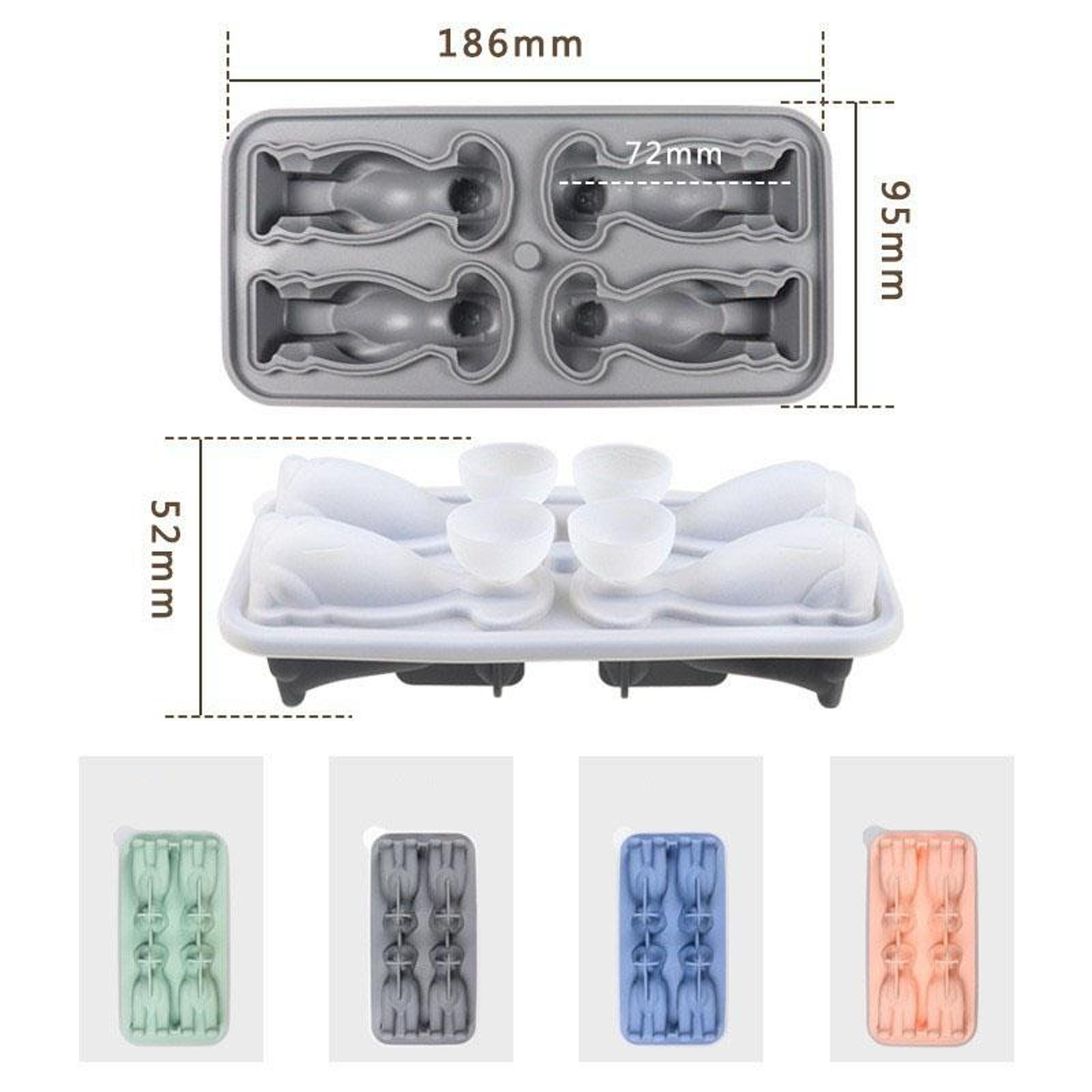 3D Dog Ice Mold Silicone Tray For Drinks  Cocktails 3