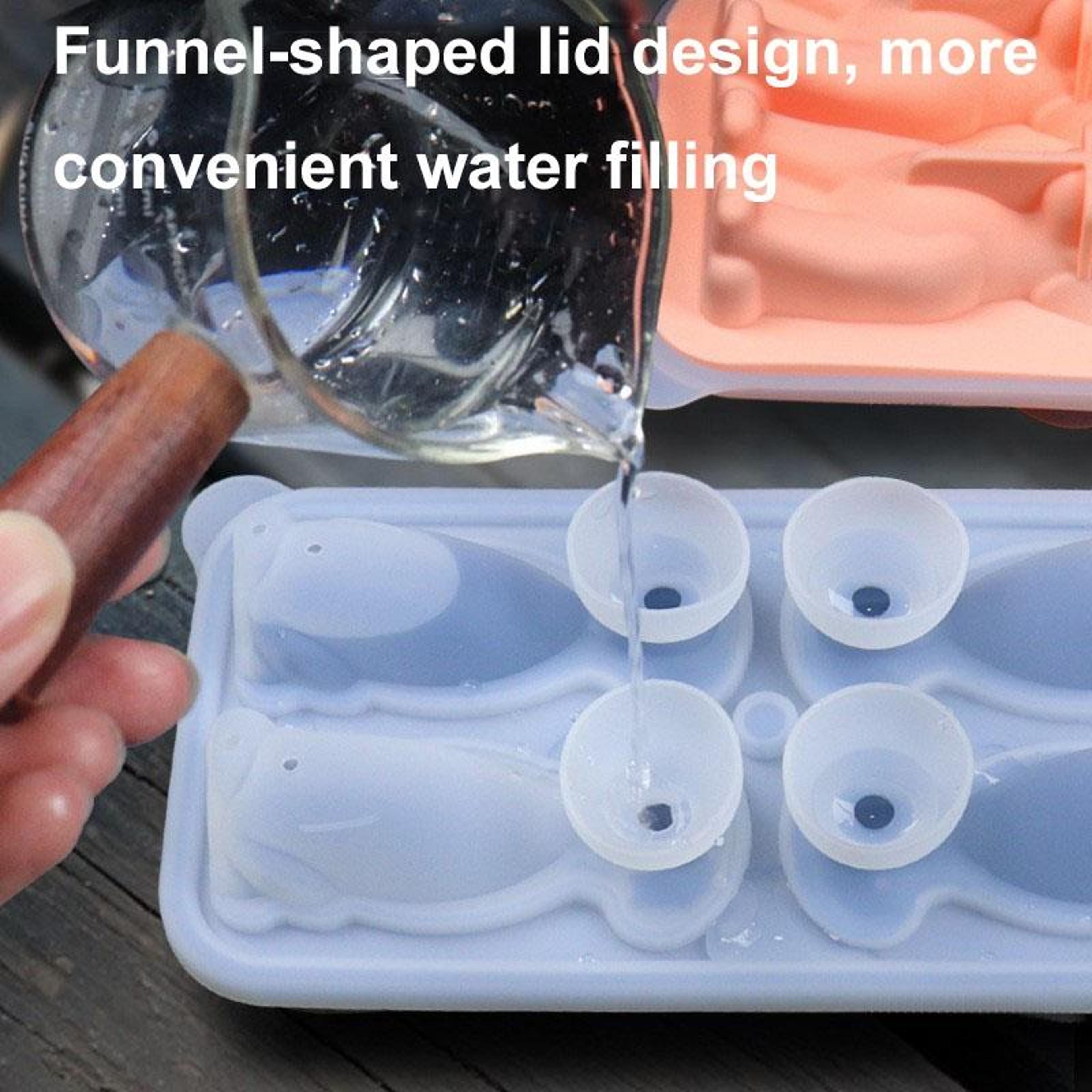 3D Dog Ice Mold Silicone Tray For Drinks  Cocktails 5