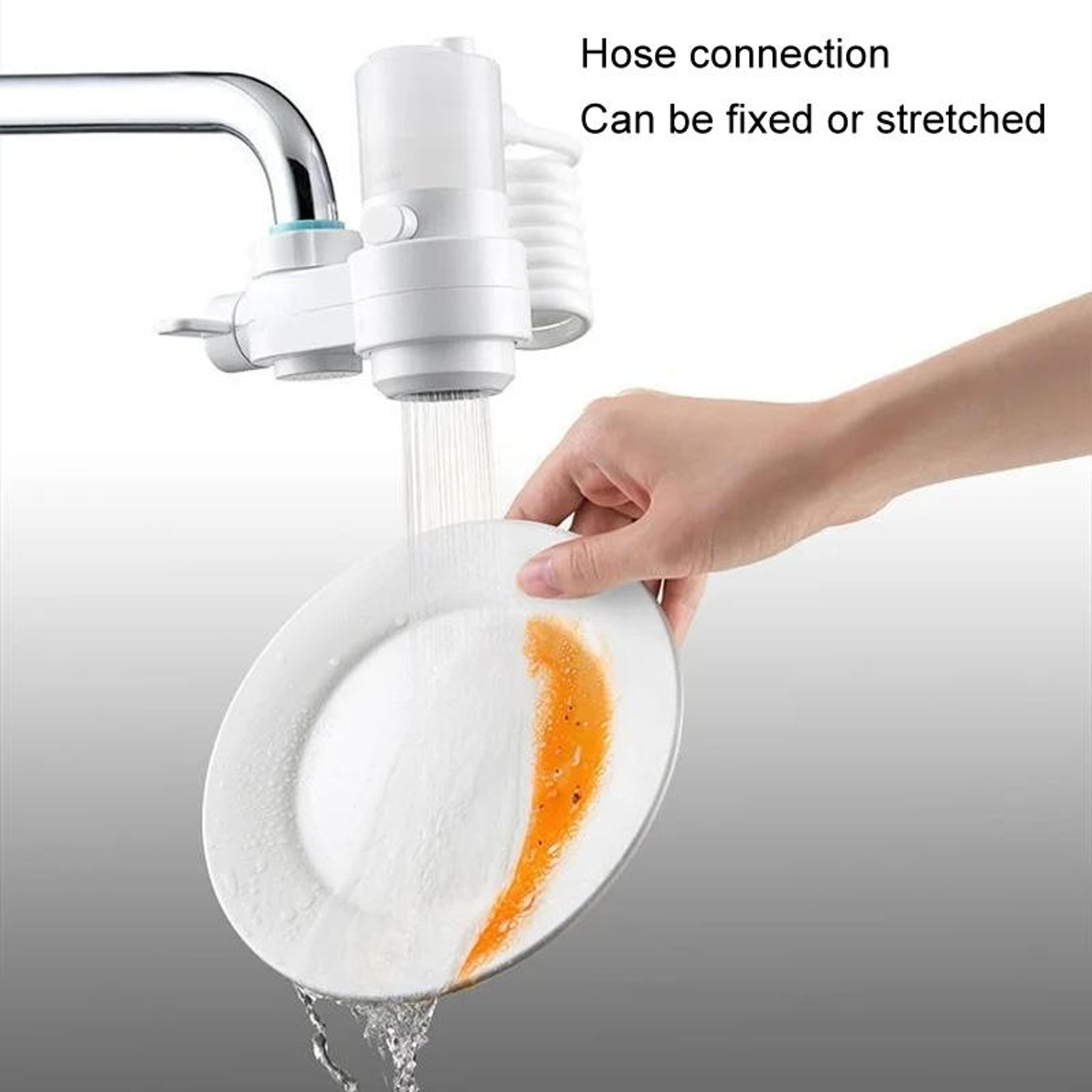 Kitchen Foam Pumping Faucet Extender With Splash Free Flexible Hose 9