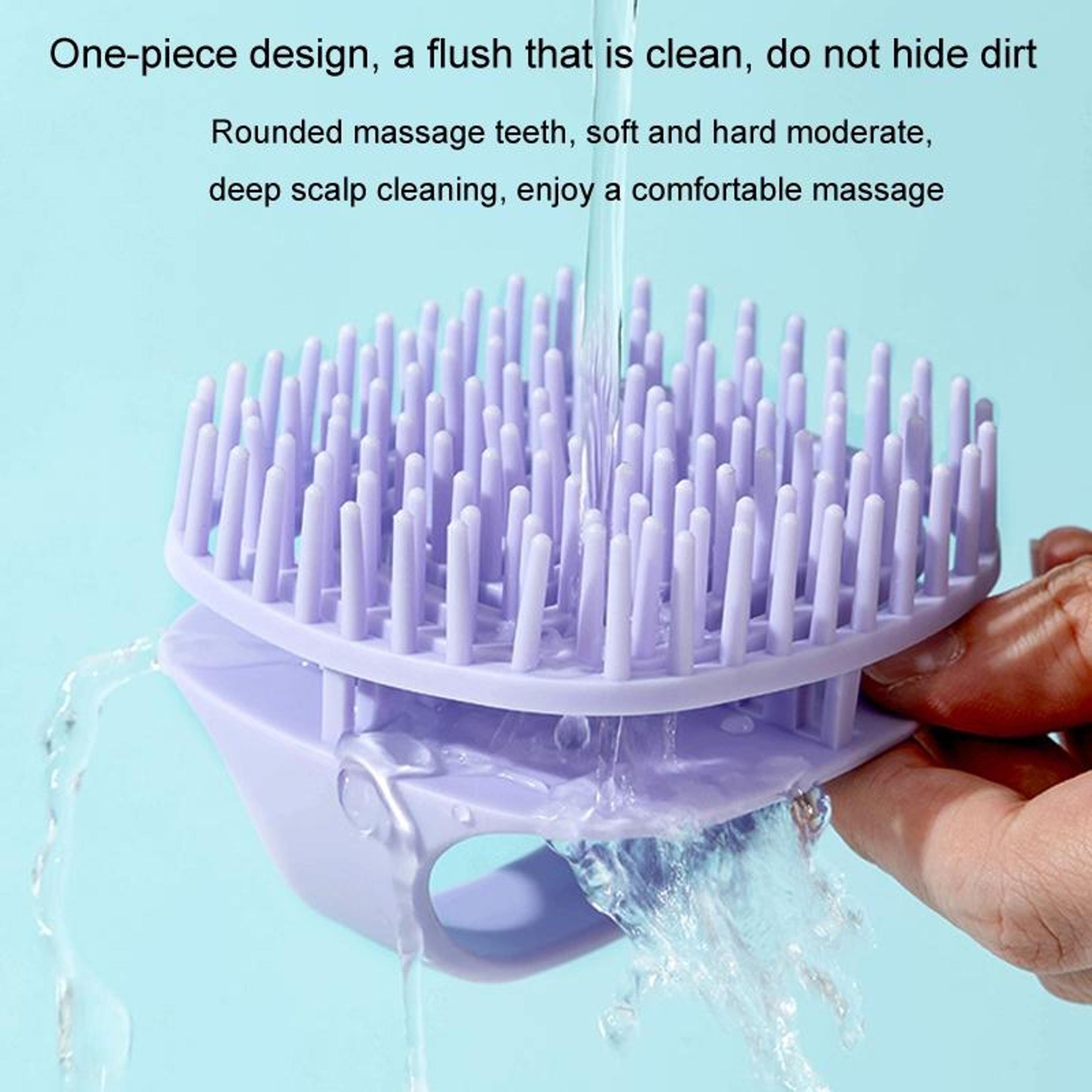 Ergonomic Silicone Scalp Massage Shampoo Brush For Deep Clean  Relaxation 6