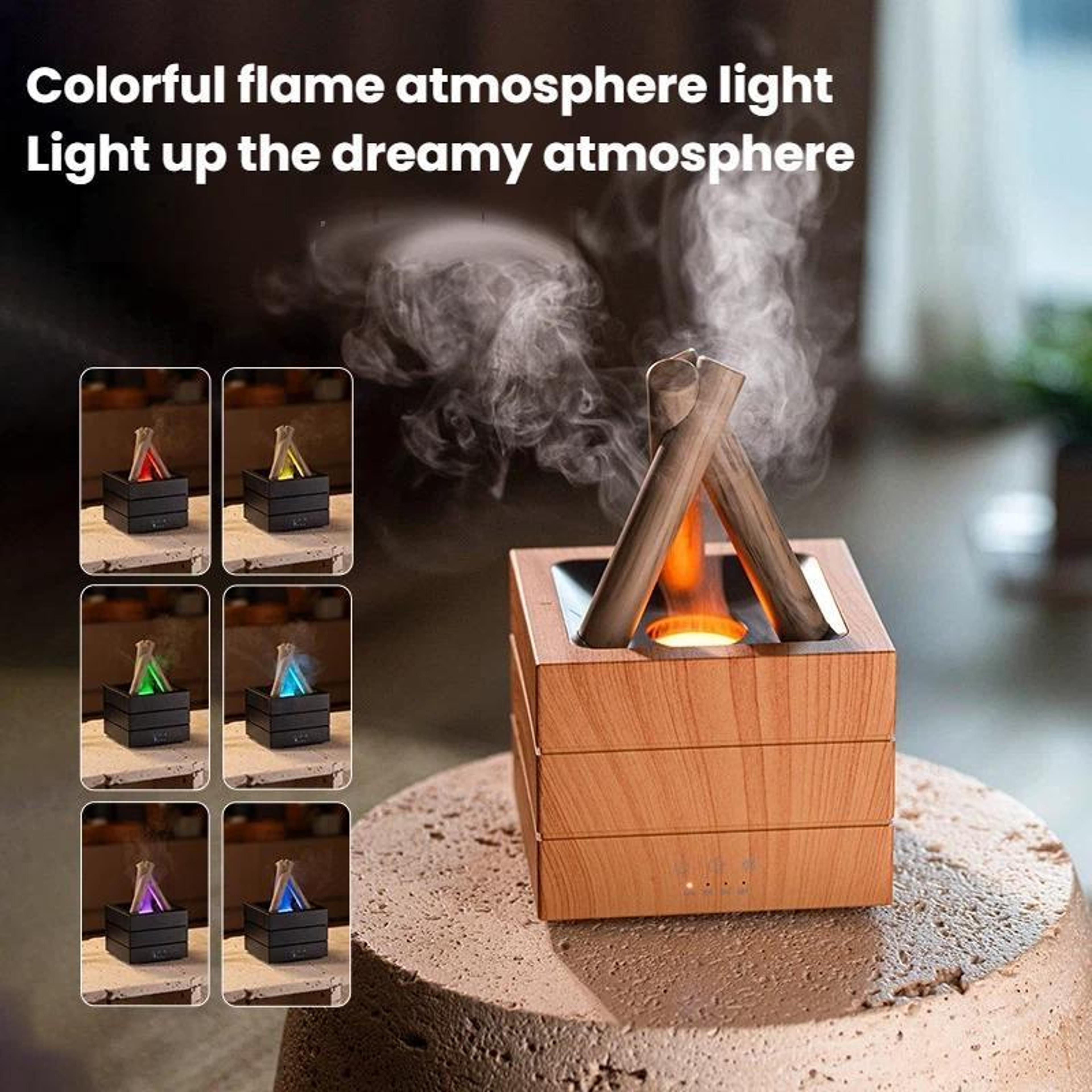 Premium USB Aromatherapy Diffuser  Desktop Air Humidifier With Colorful Gradient Flame 6