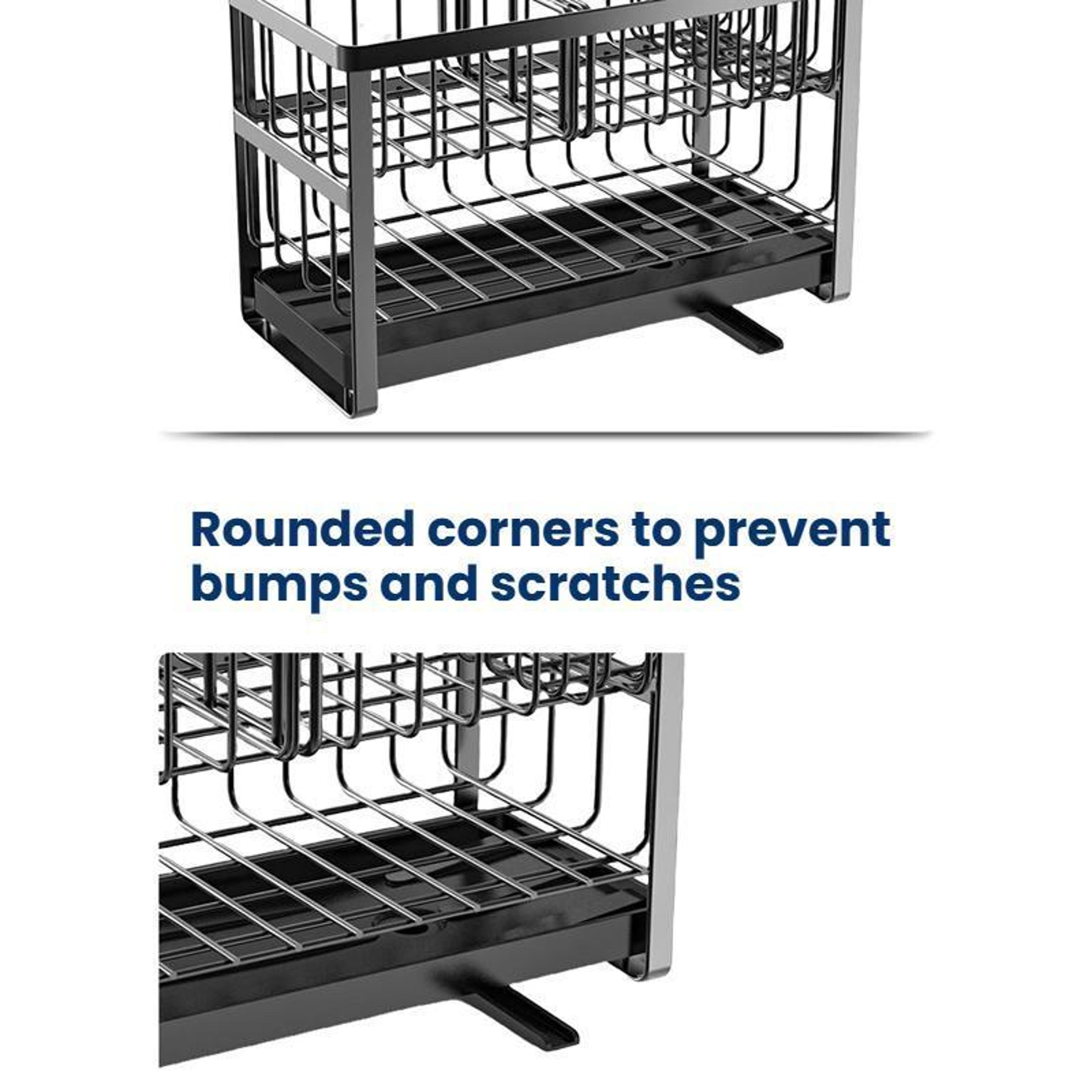 2 Tier Countertop Sponge Drying Rack  Kitchen Sink Organizer 6