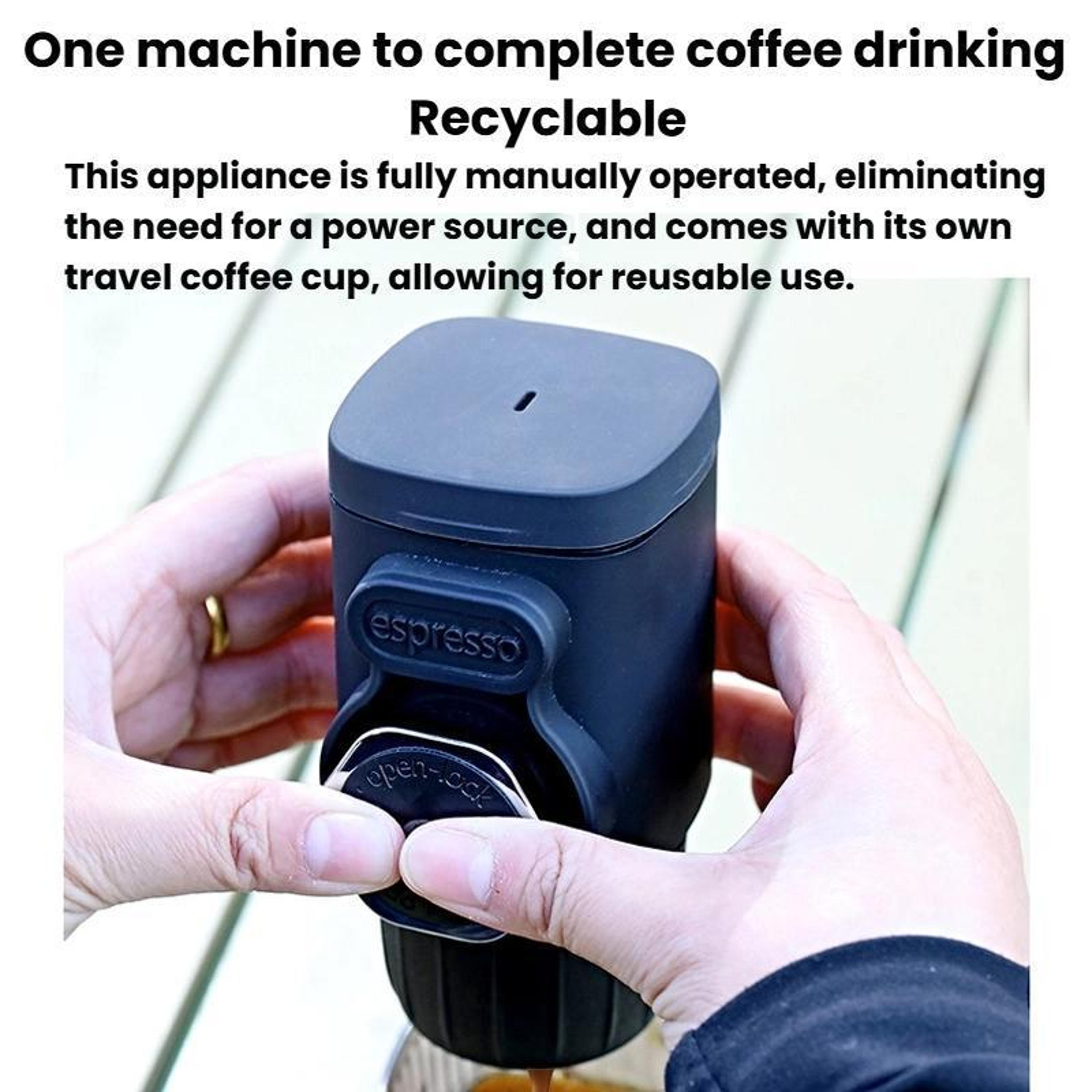 Premium Portable Manual Travel Coffee Maker Hand Pressed Press Coffee Machine 6