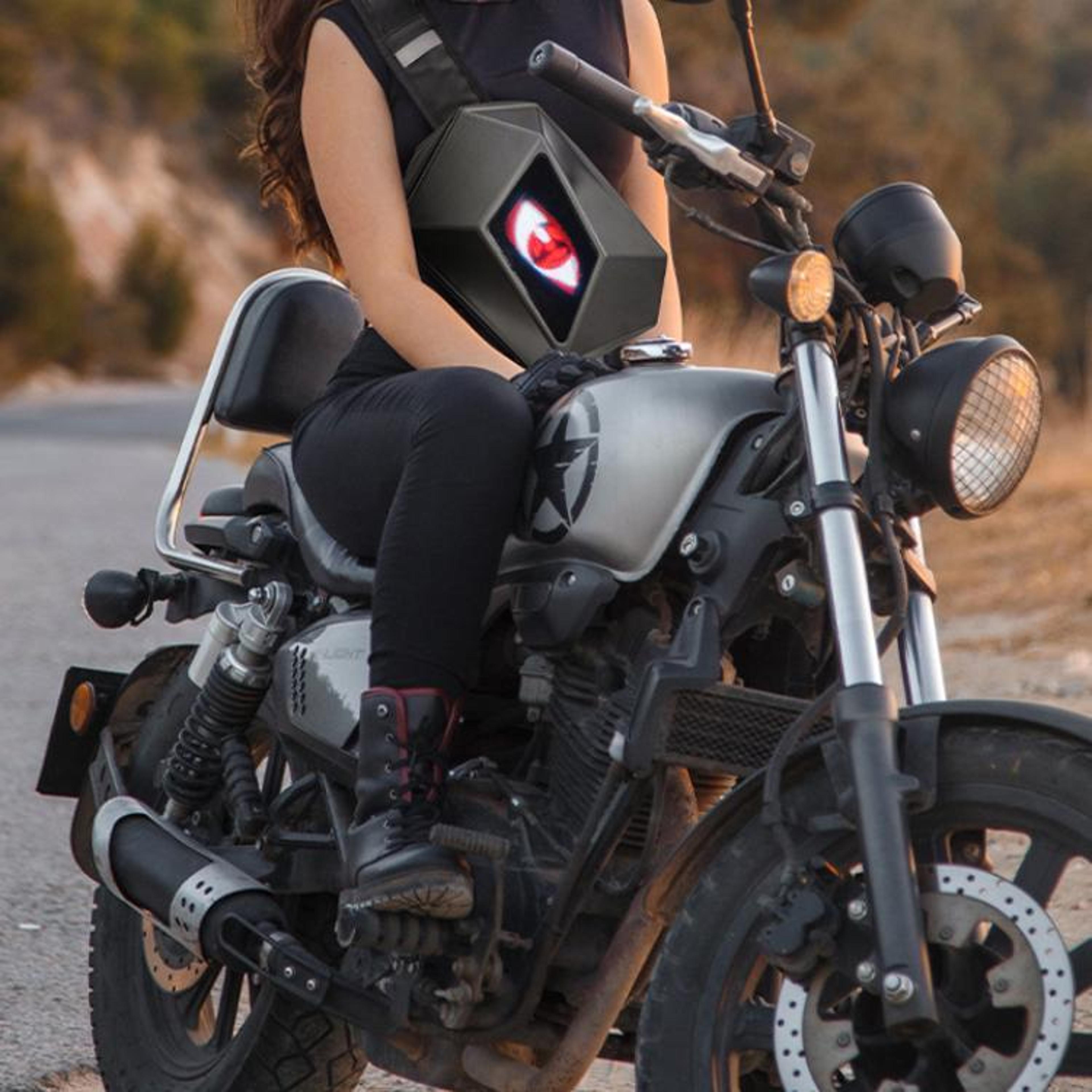Premium LED Motorcycle Shoulder Bag With Bluetooth LED Display 0