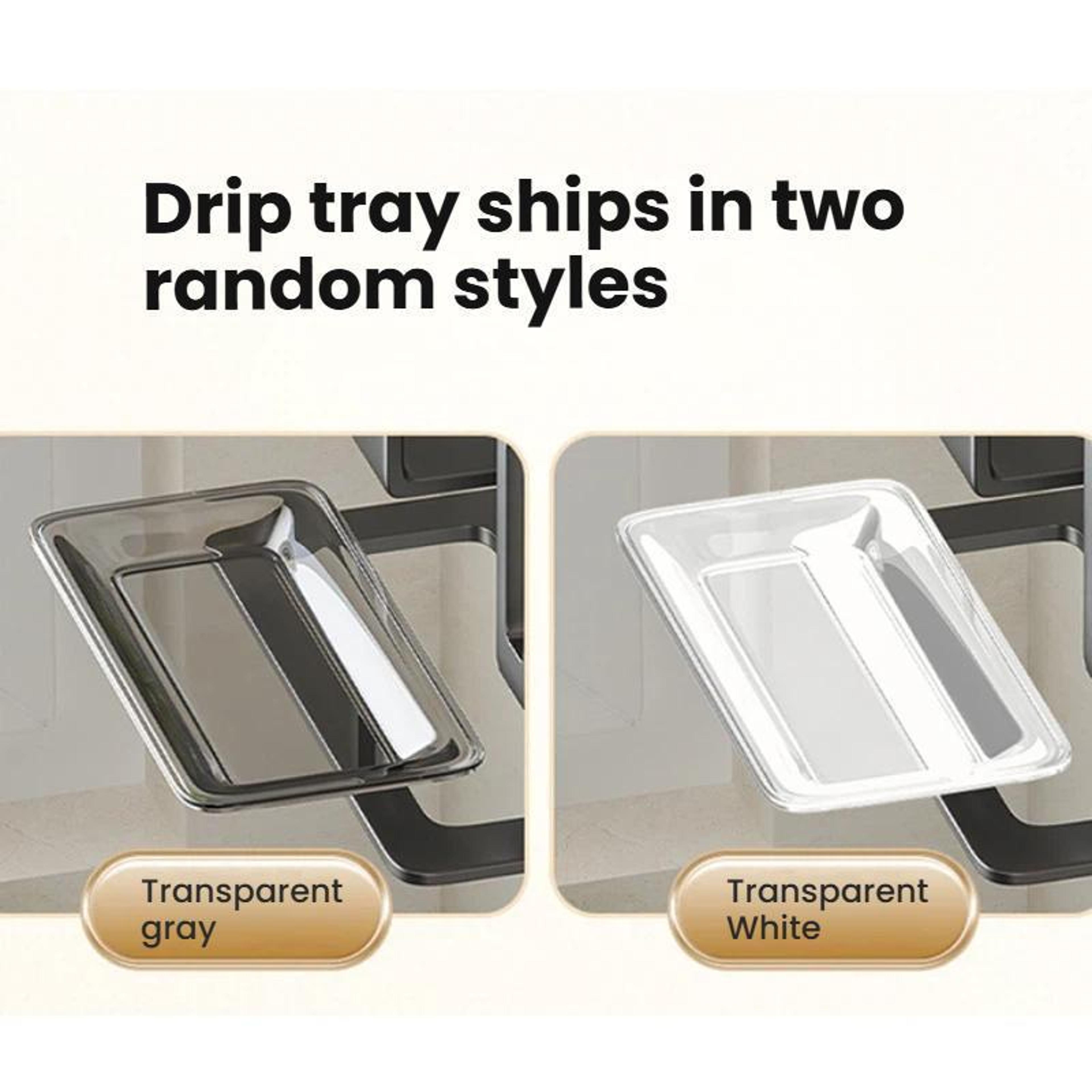 Wall Mounted Pot Lid  Cutting Board Organizer With Detachable Drip Tray 6