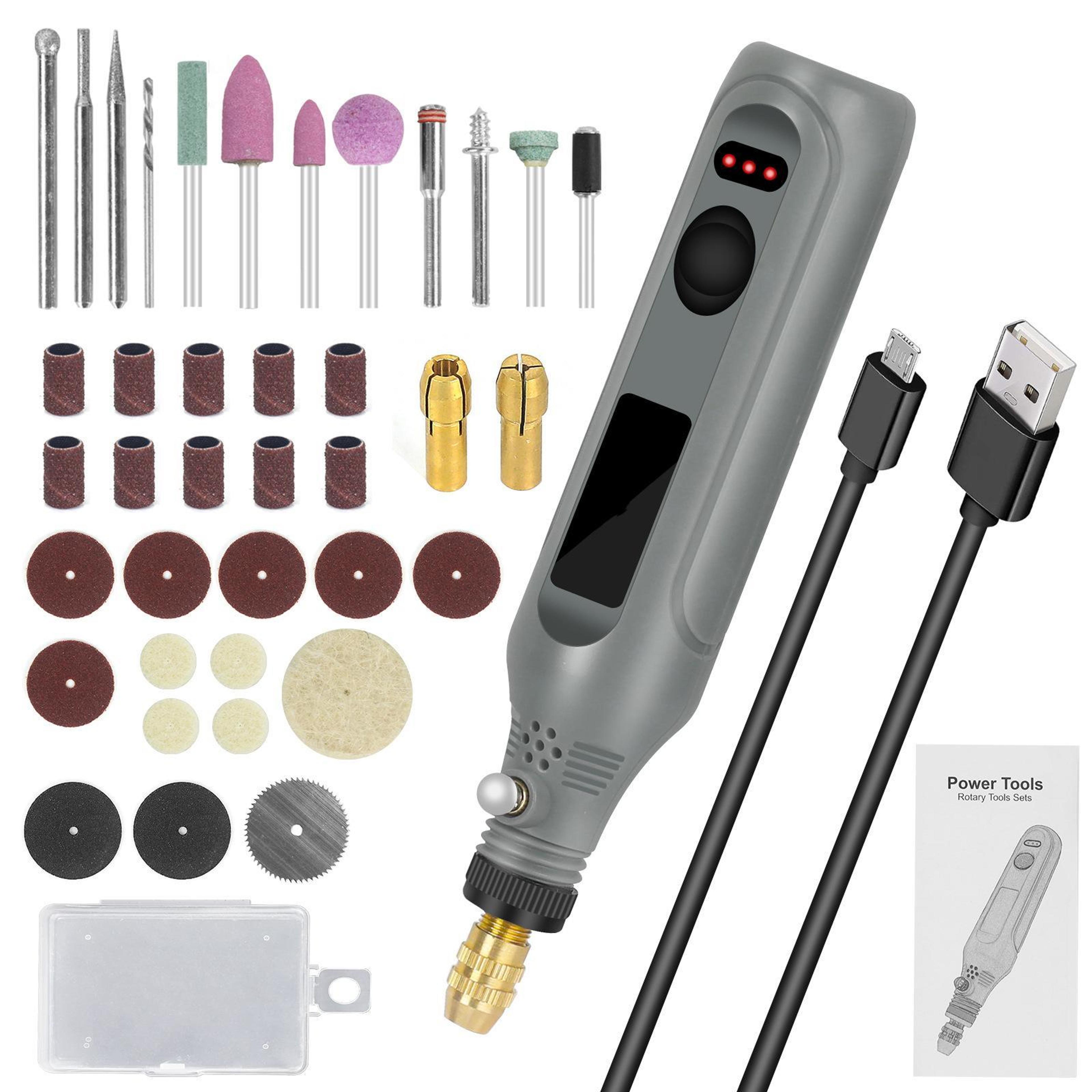 Portable Cordless Rechargeable Engraver Pen Kit With Adjustable 3 Speed 7