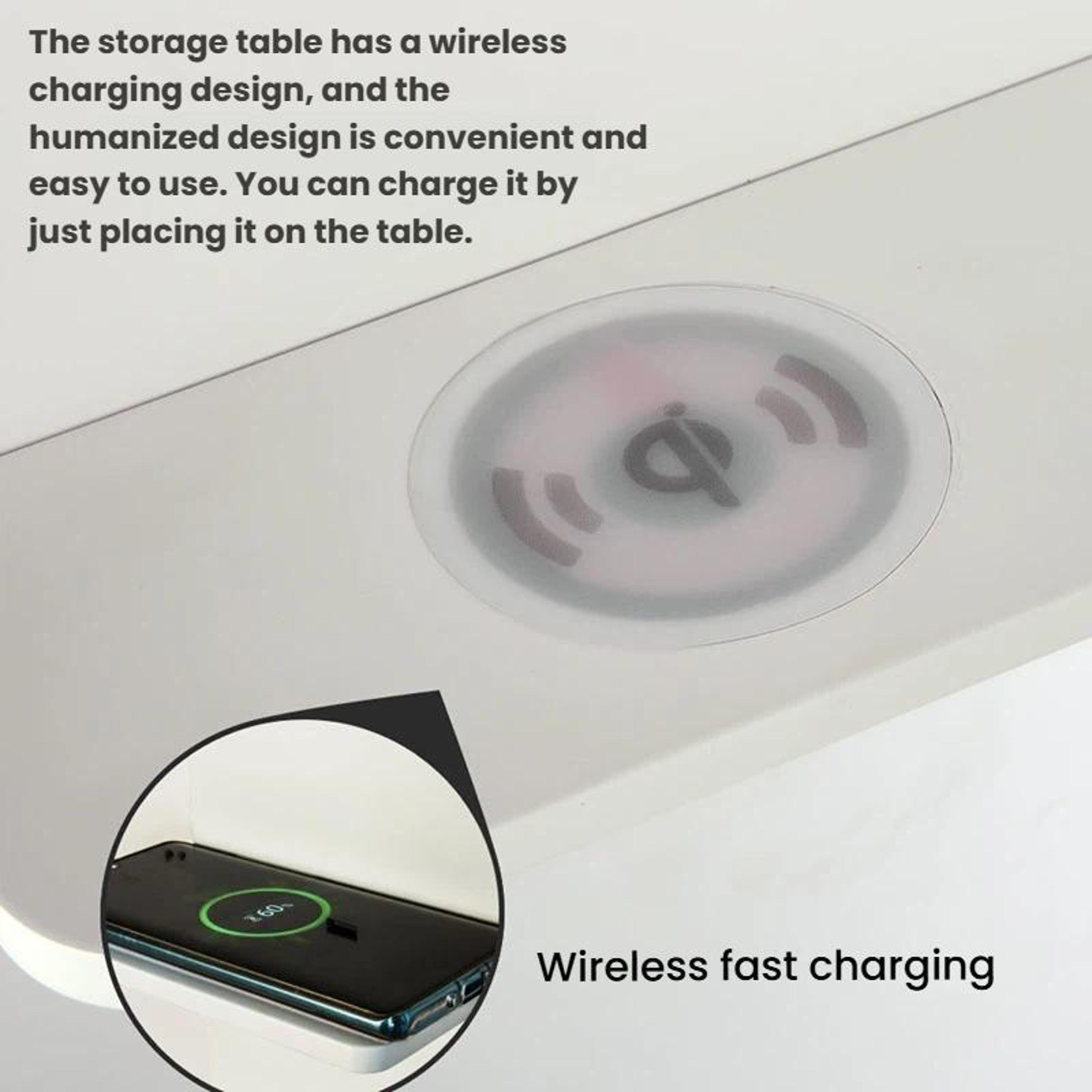 LED Bedside Wall Reading Light With Wireless Charger  USB Port 4