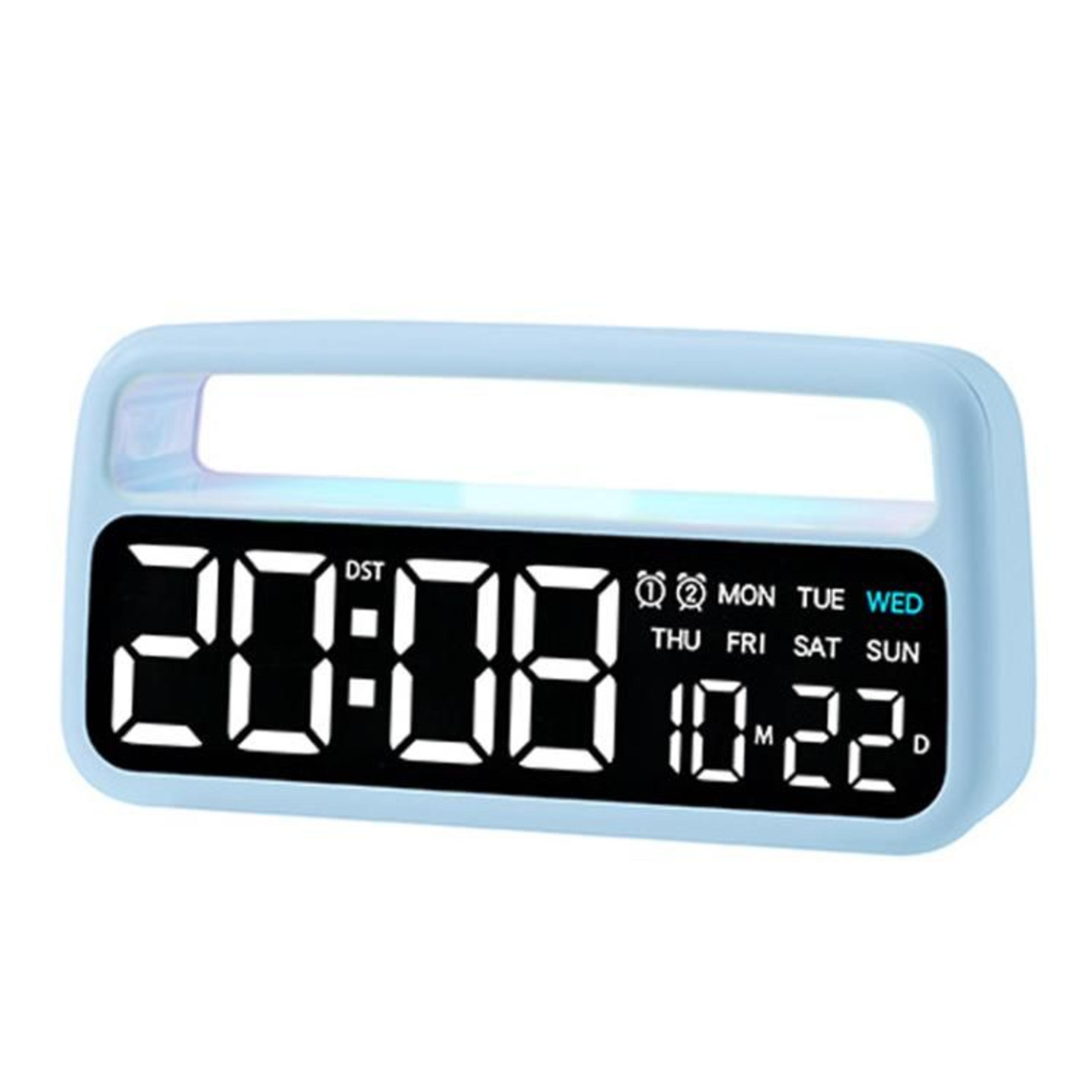 LED Bedside Alarm Clock Night Light For Bedroom Decor 8