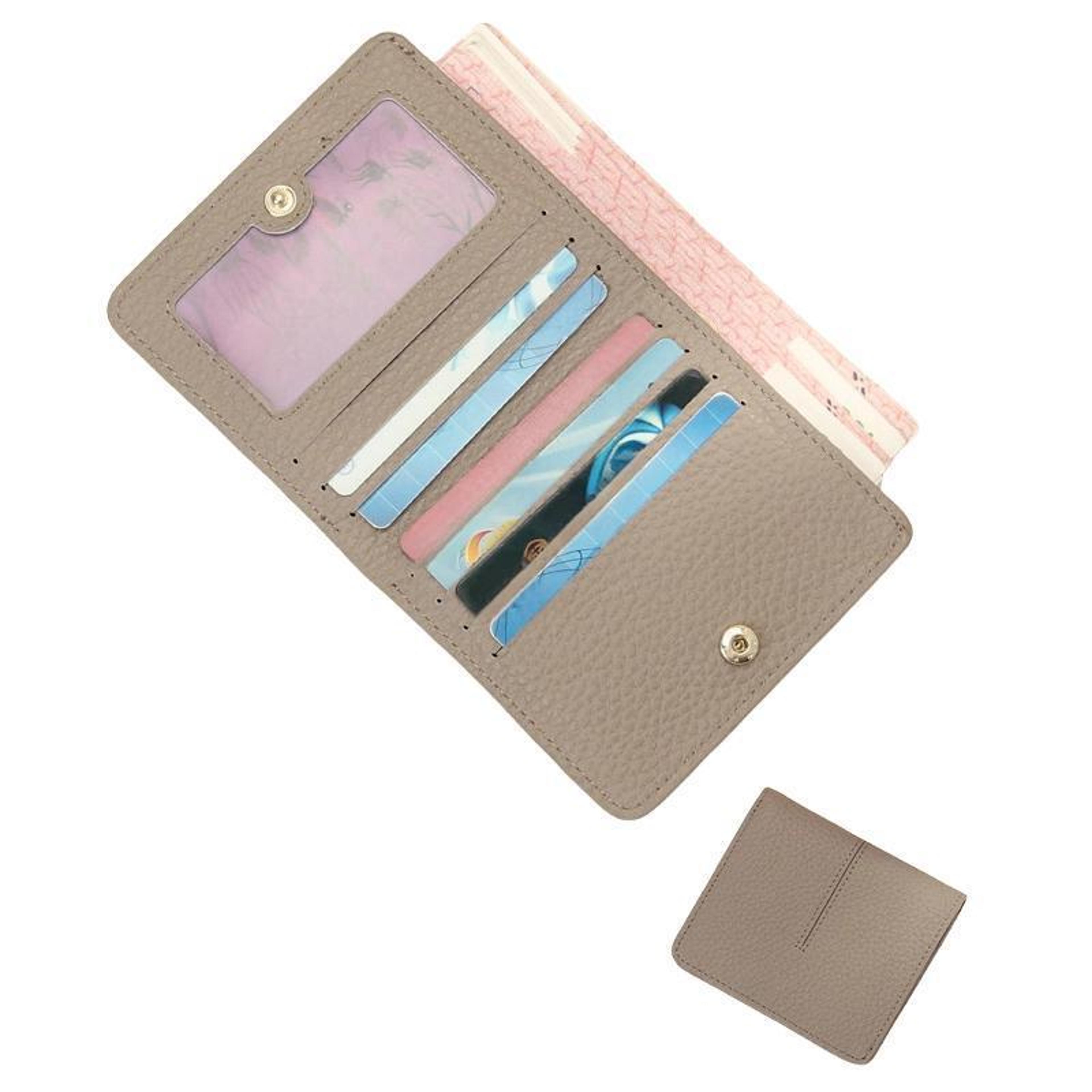 Women Ultra Thin RFID Wallet With Multi Card Slots And Snap Closure 7