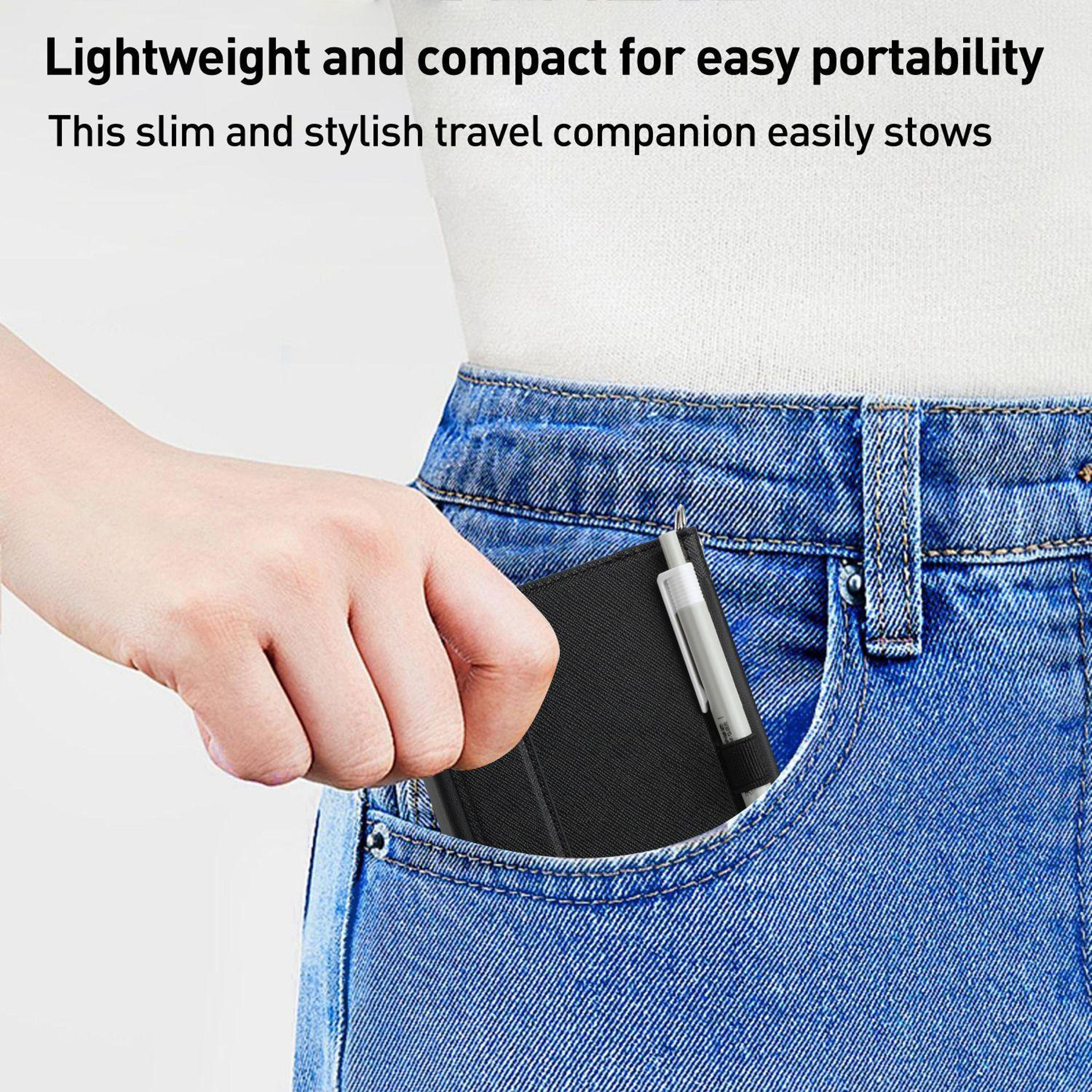 RFID Travel Passport Wallet With Lanyard  Document Organizer 9
