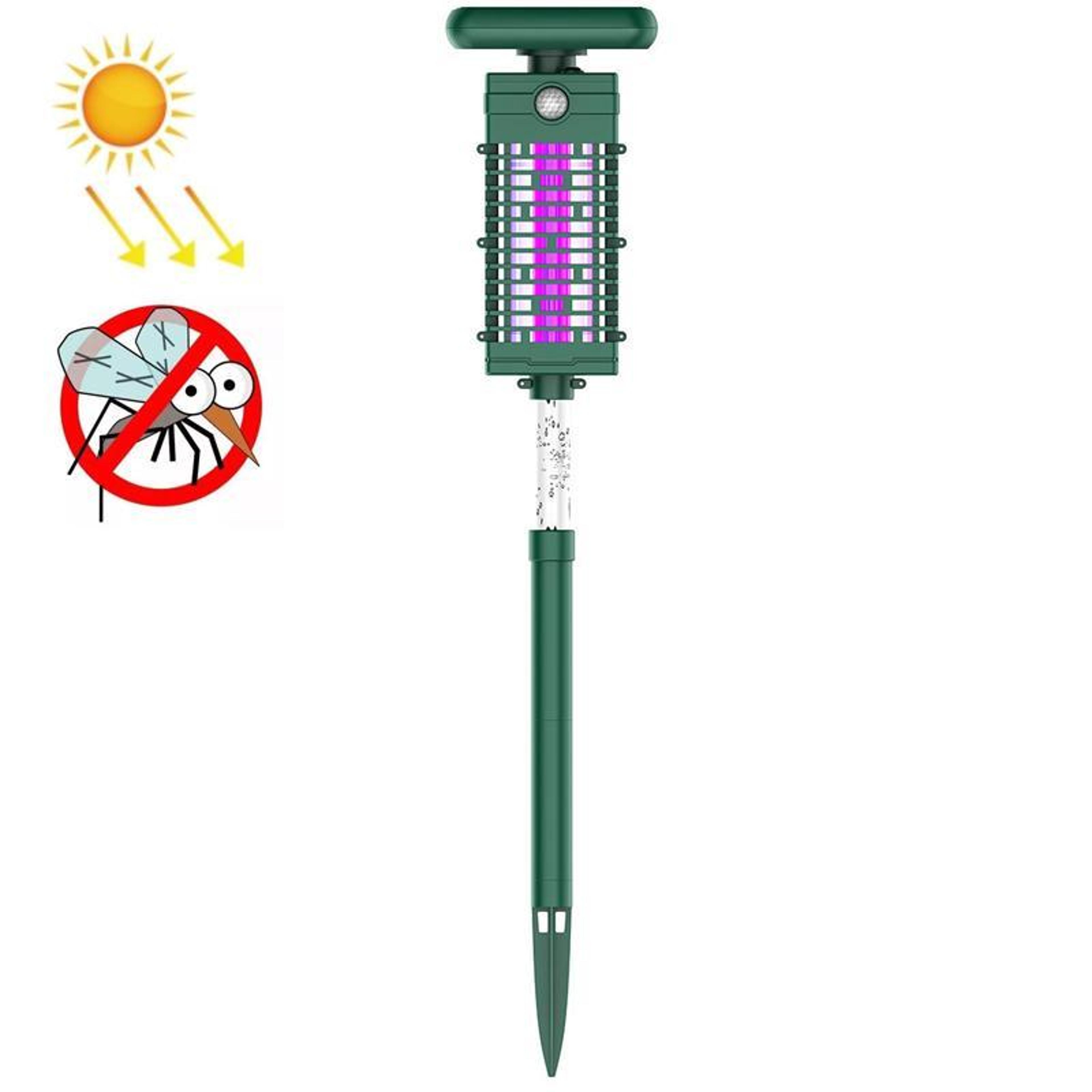 Outdoor Mosquito Zapper Light Waterproof Solar Bug Killer For Garden  Camping 0