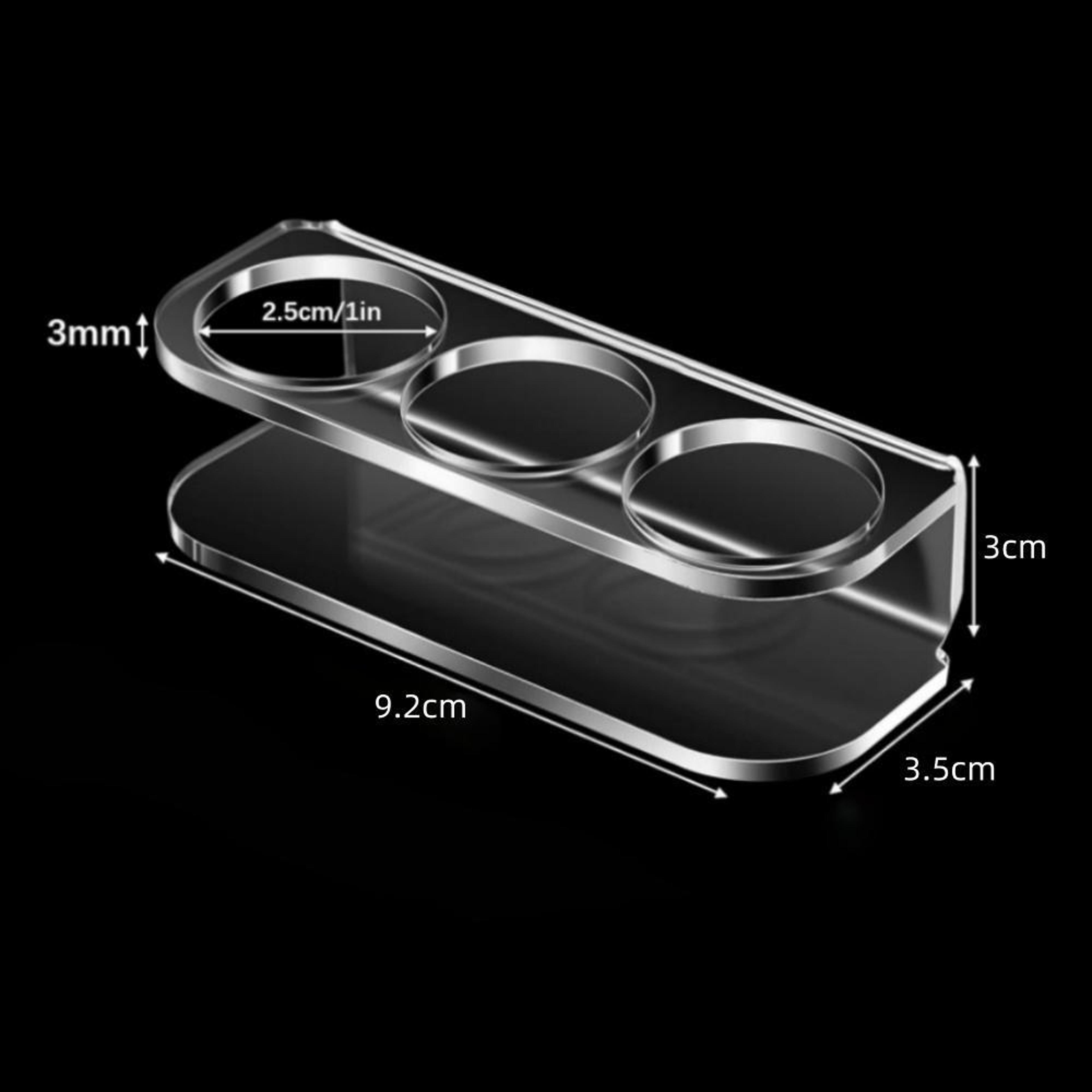 3 Hole Acrylic Bottle Storage Holder 1