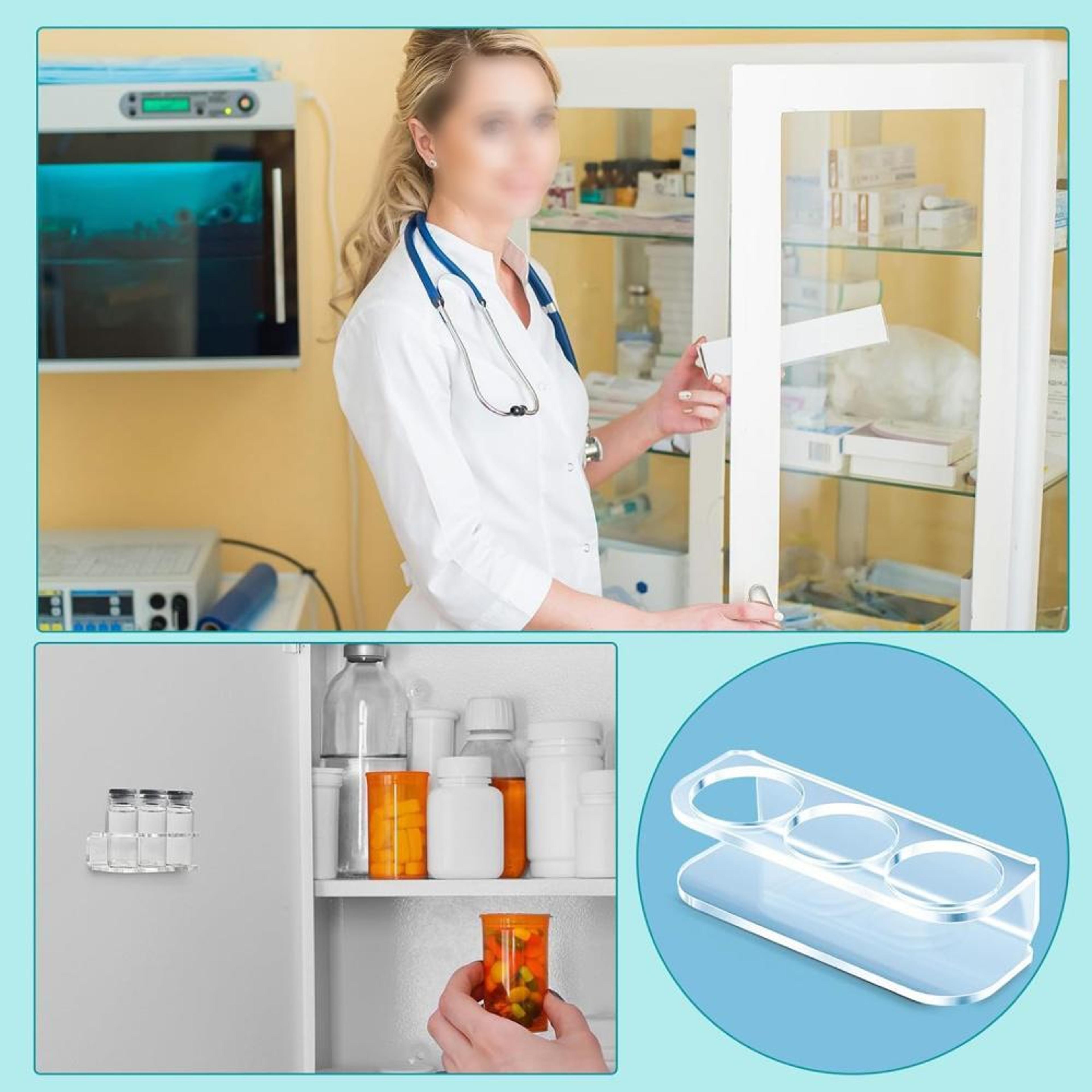 3 Hole Acrylic Bottle Storage Holder 4
