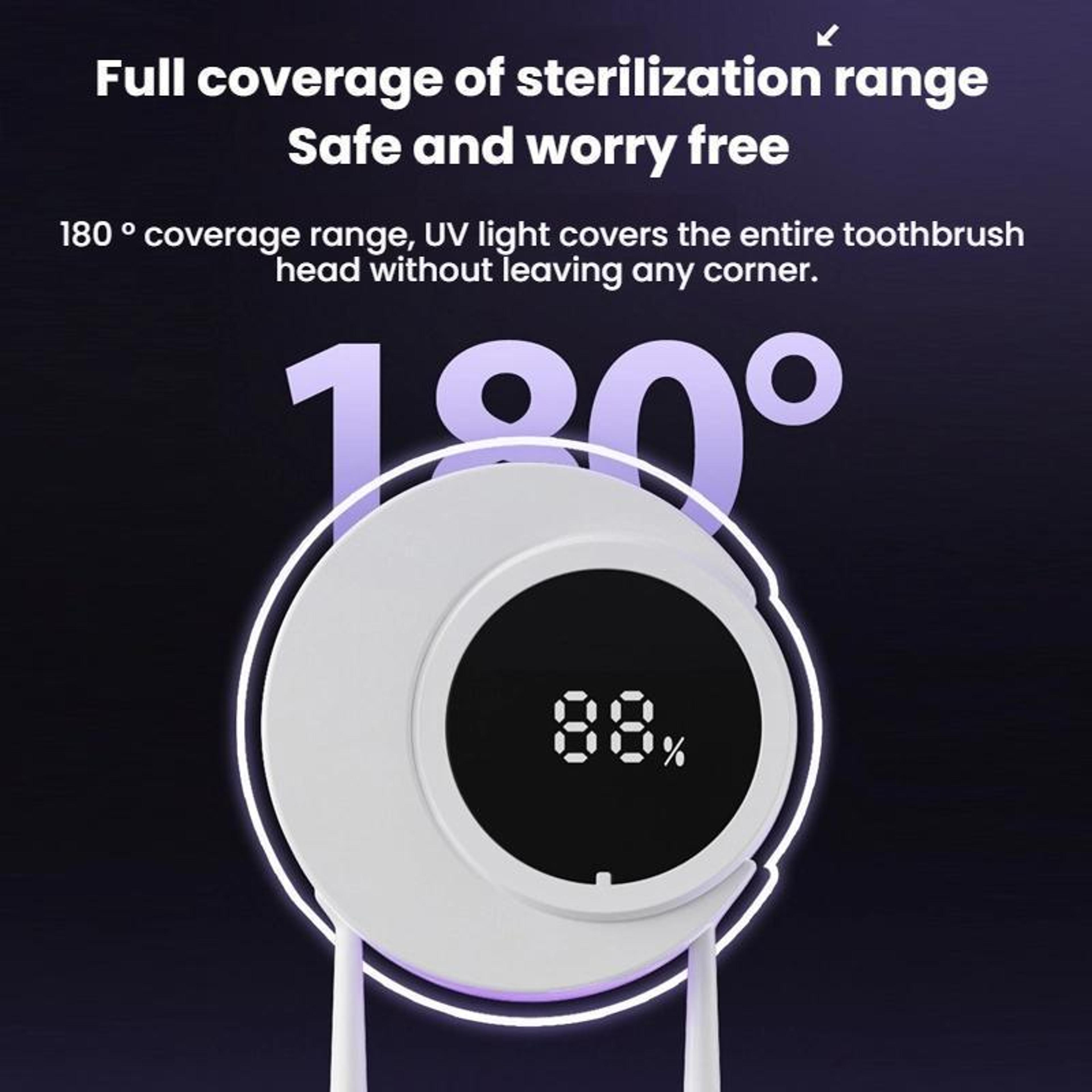 UV Toothbrush Sanitizer  Wall Mounted Smart Holder 7
